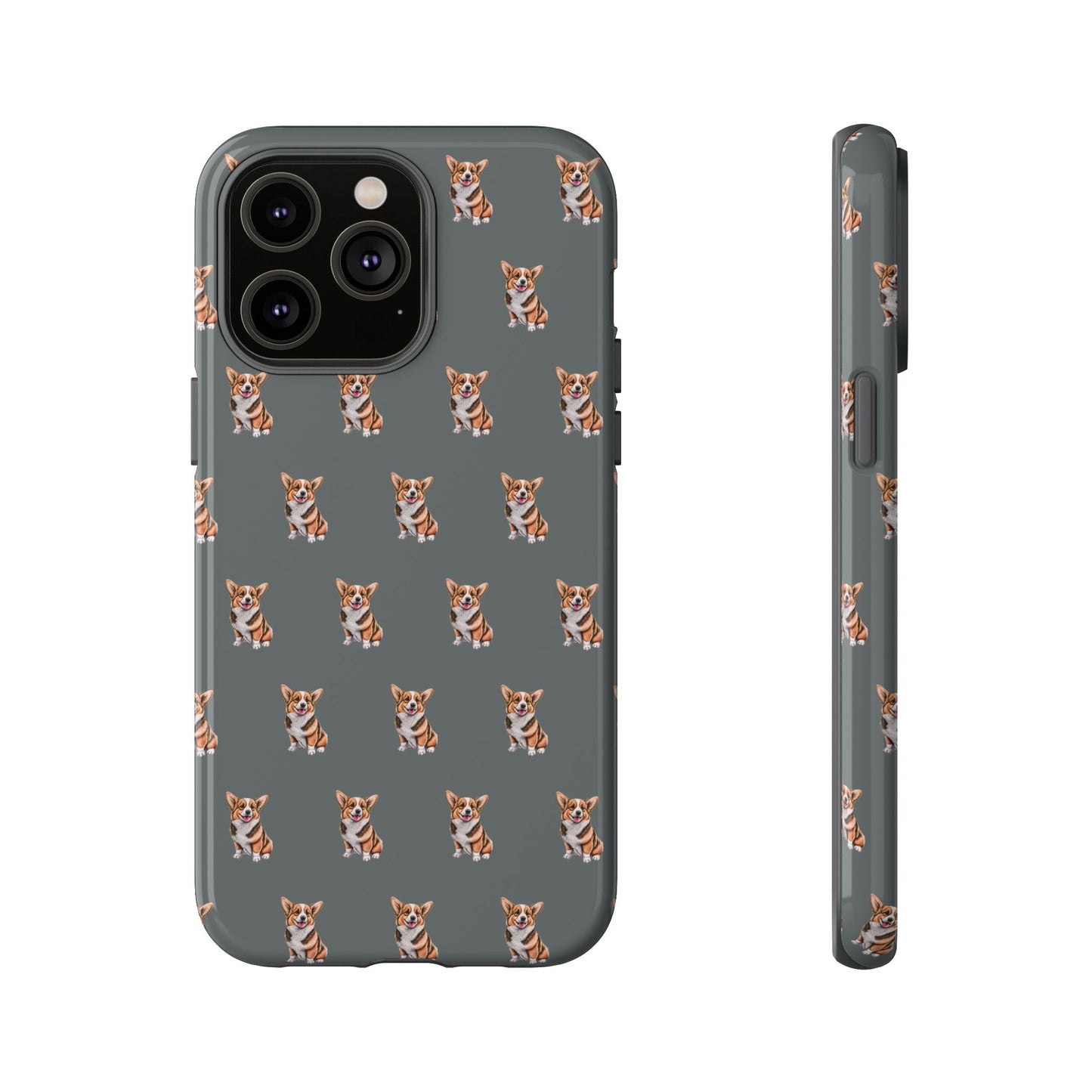 Corgi Phone Case Gray