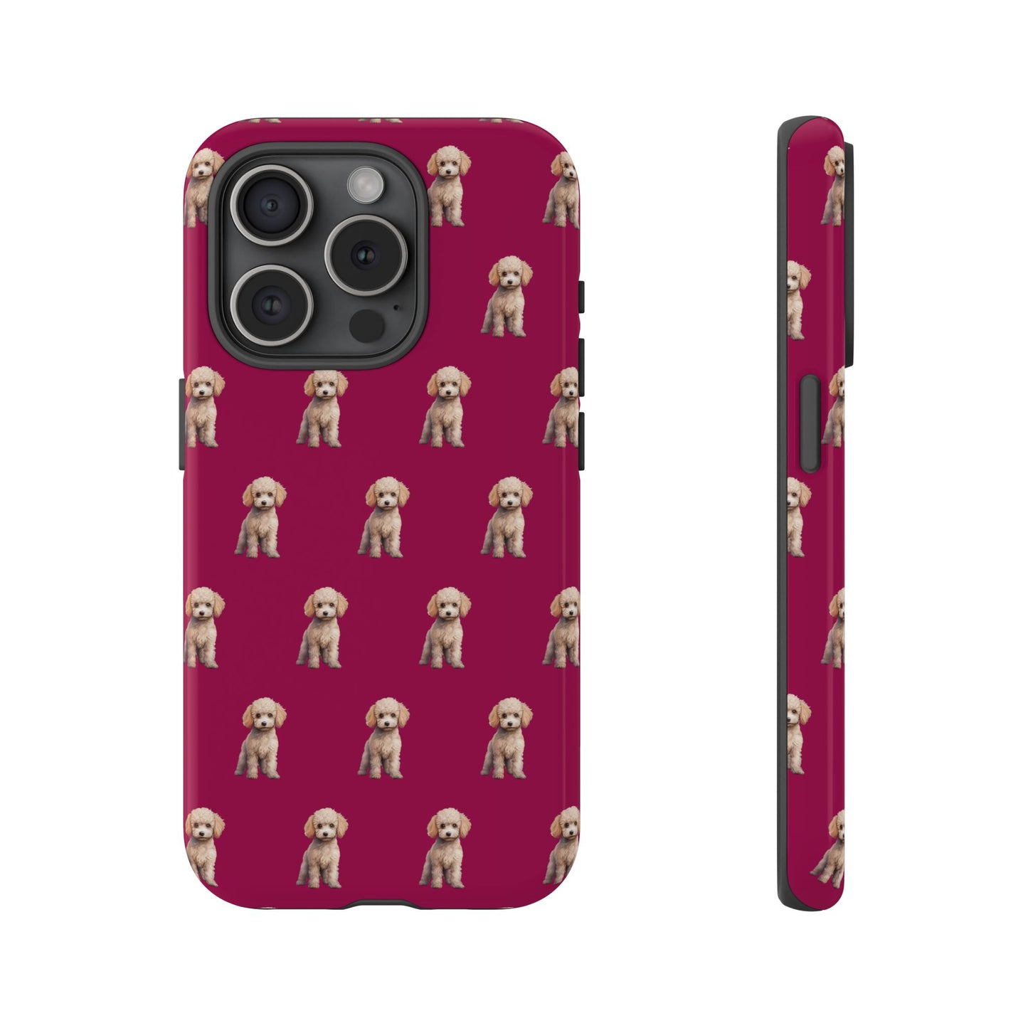 Poodle Phone Case Berry