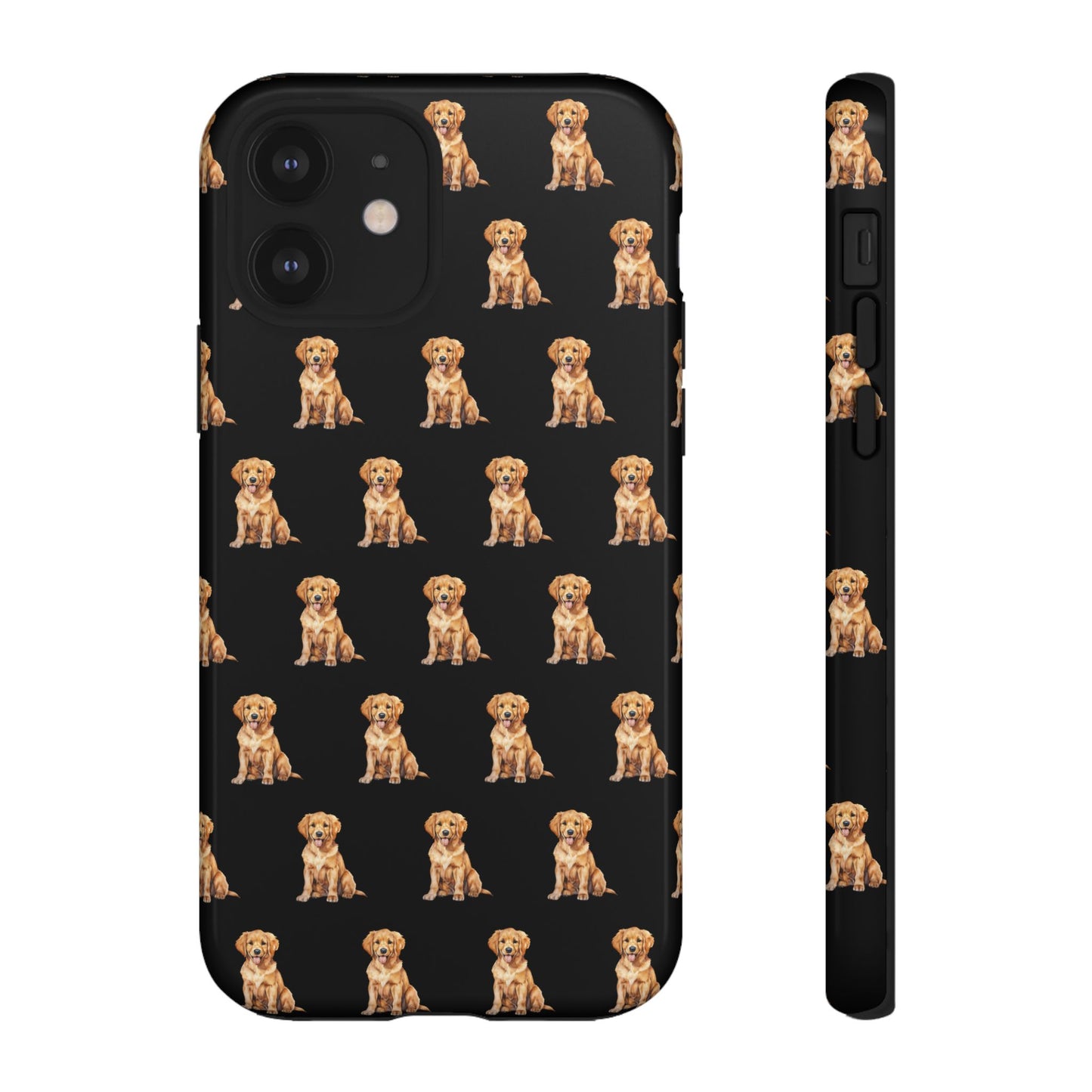 Golden Retriever Phone Case Black