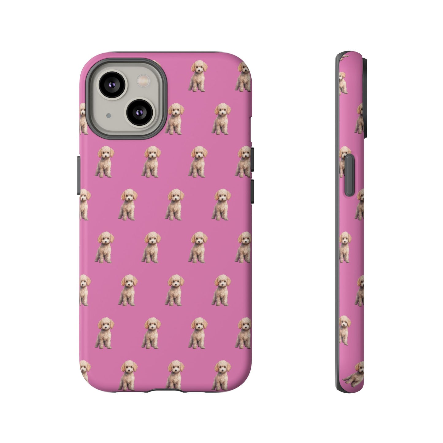 Poodle Phone Case Pink