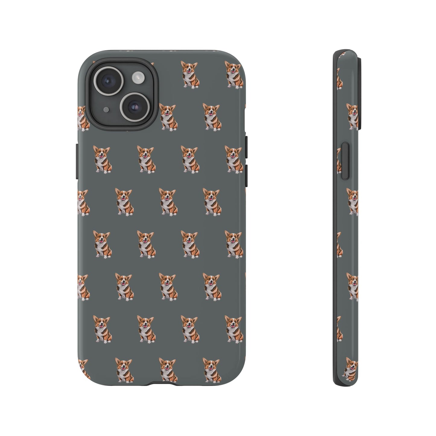 Corgi Phone Case Gray