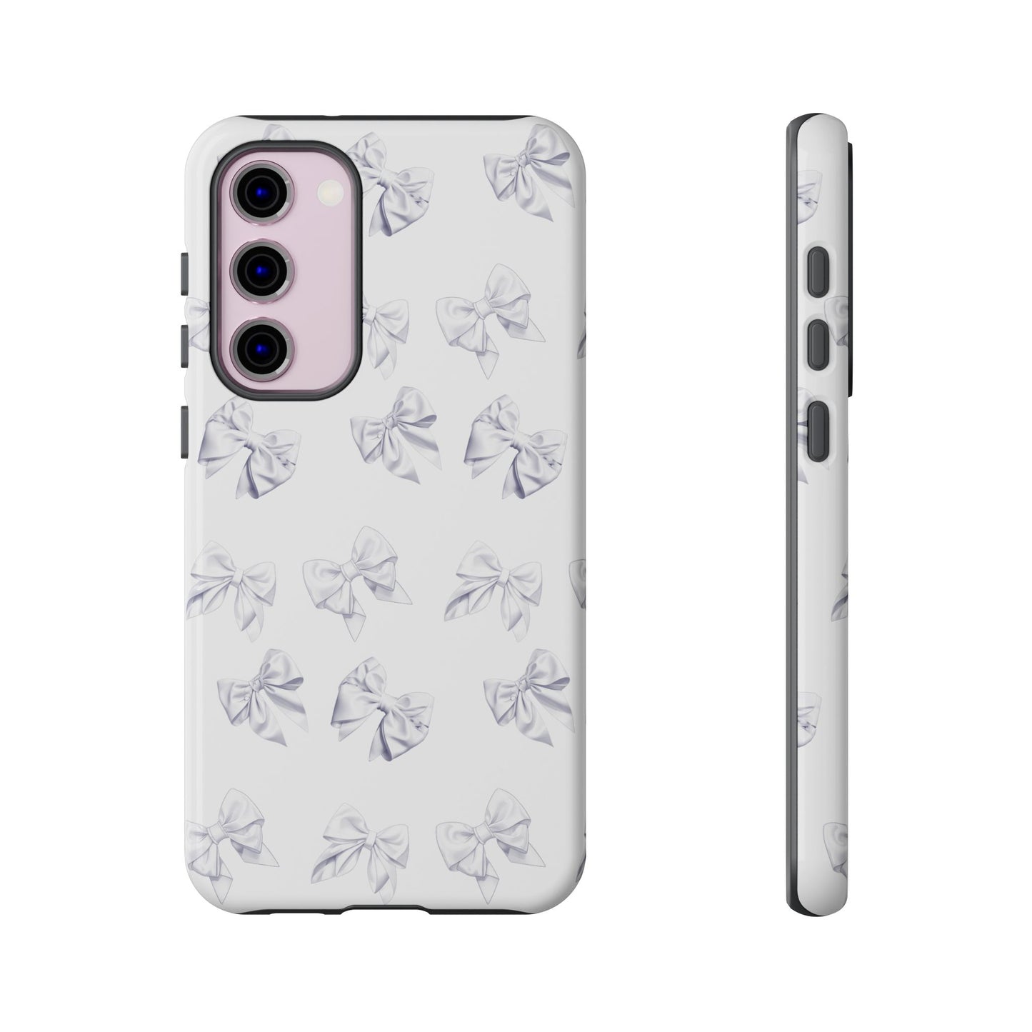 Bow Phone Case White on White