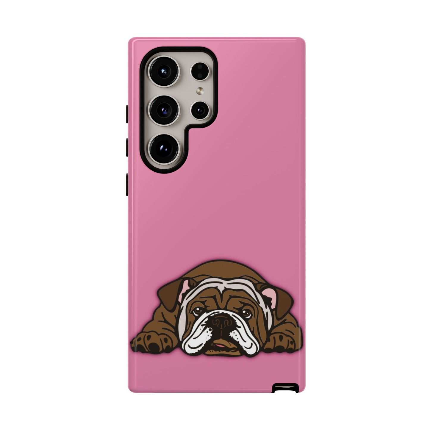 Bulldog Phone Case Pink