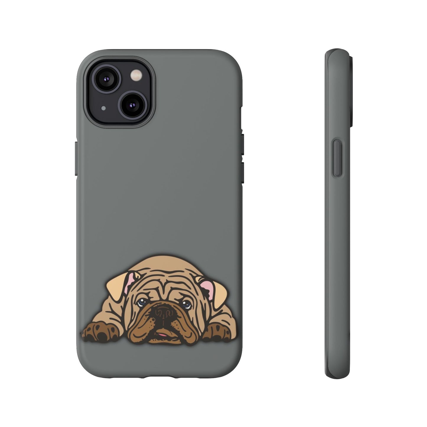 Bulldog Phone Case Gray