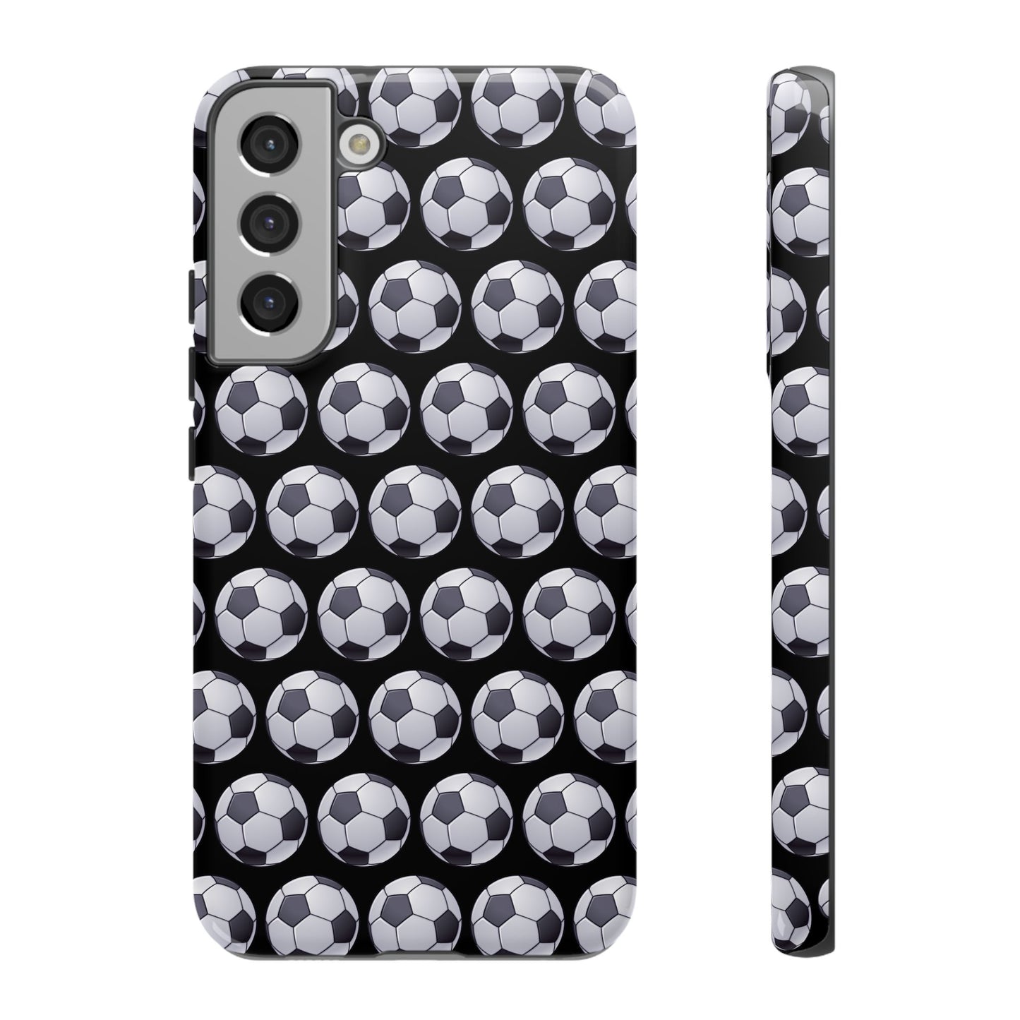 Soccer Ball Phone Case Black