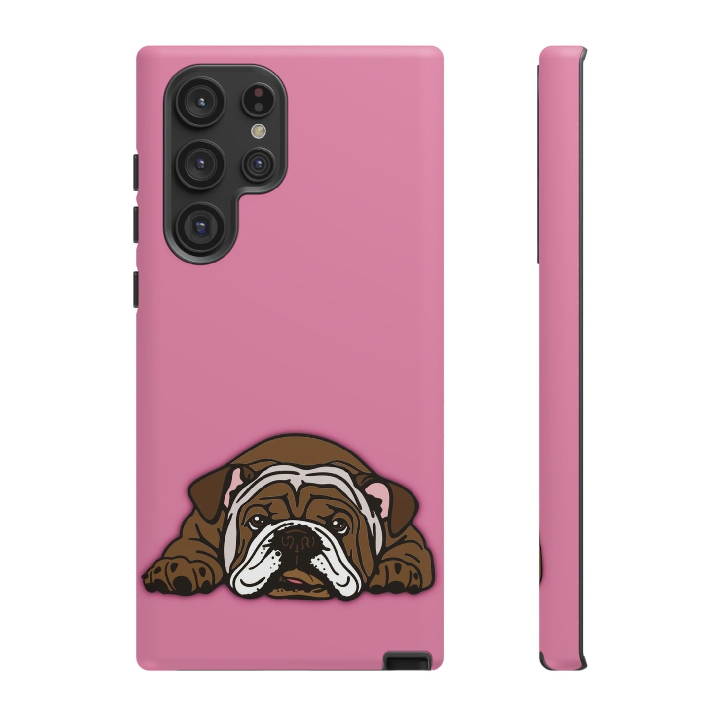 Bulldog Phone Case Pink