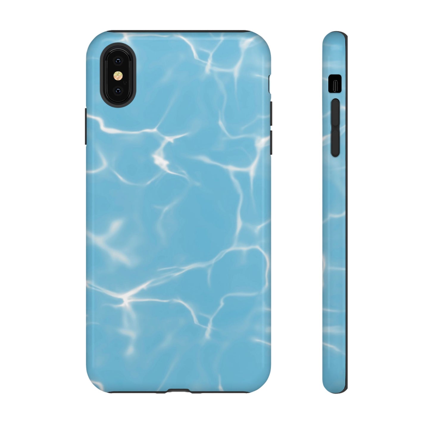 Marble Phone Case Light Blue