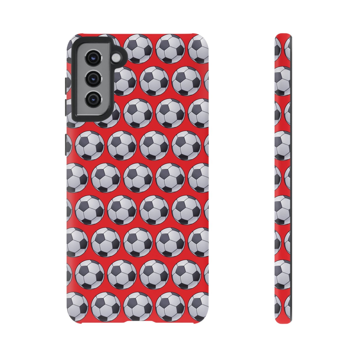 Soccer Ball Phone Case Red