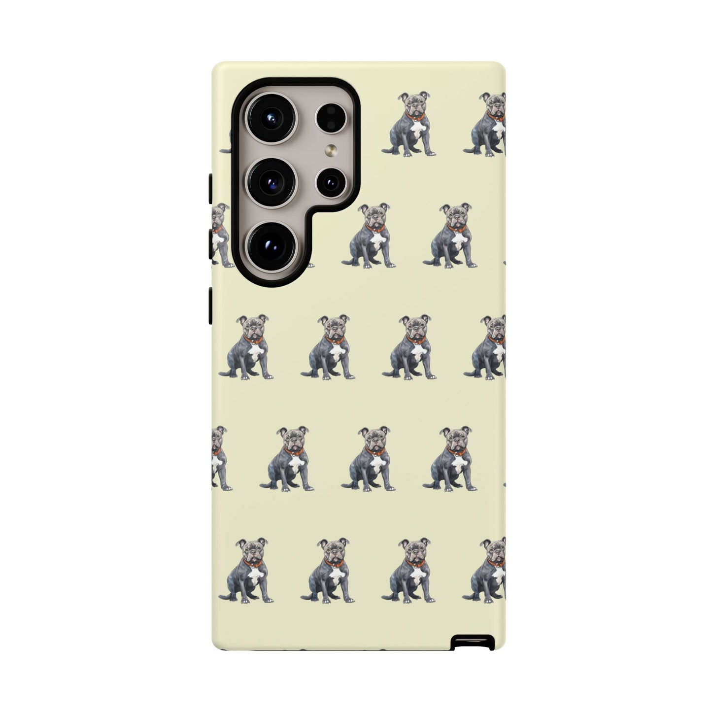 Pitbull Phone Case Cream