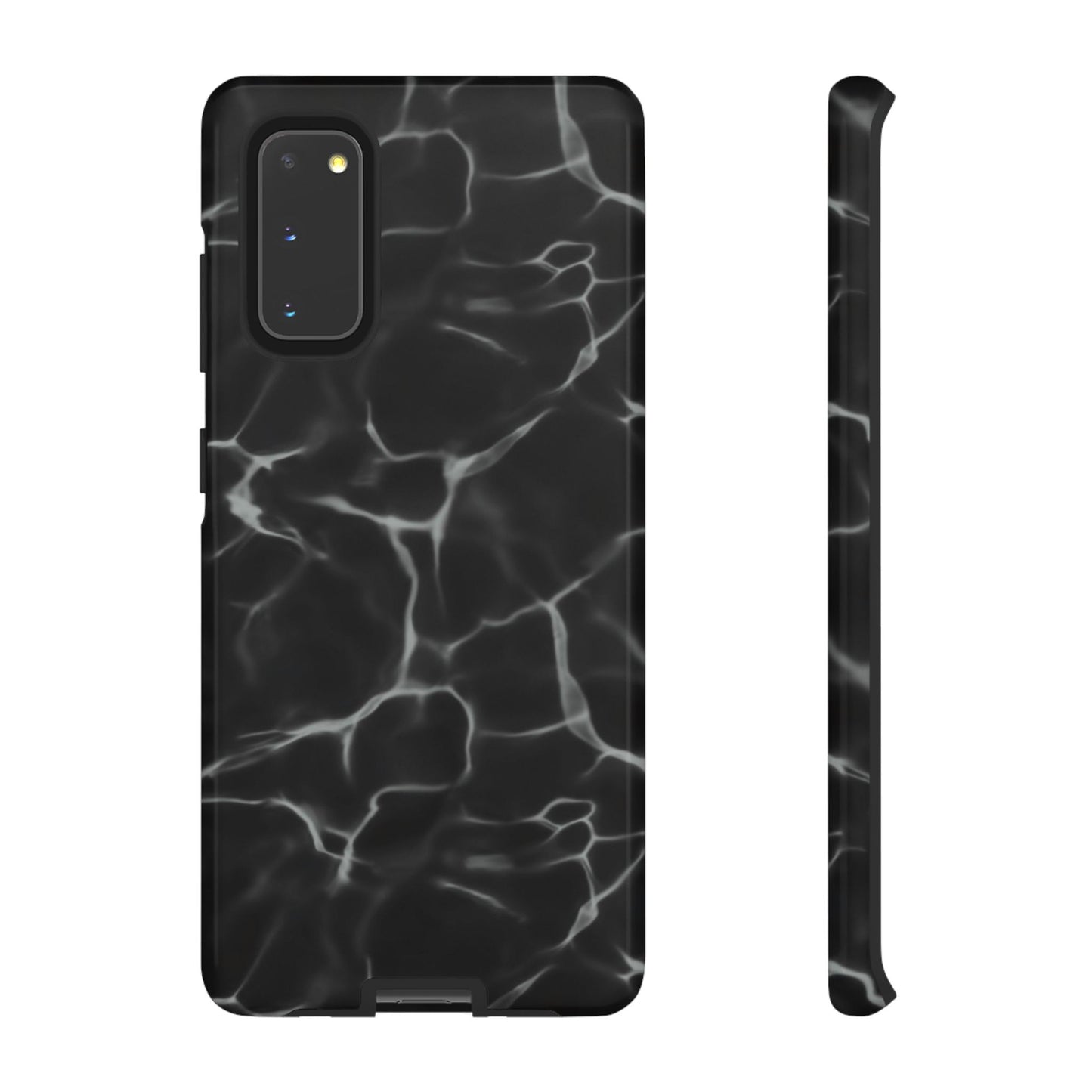 Marble Phone Case Black White