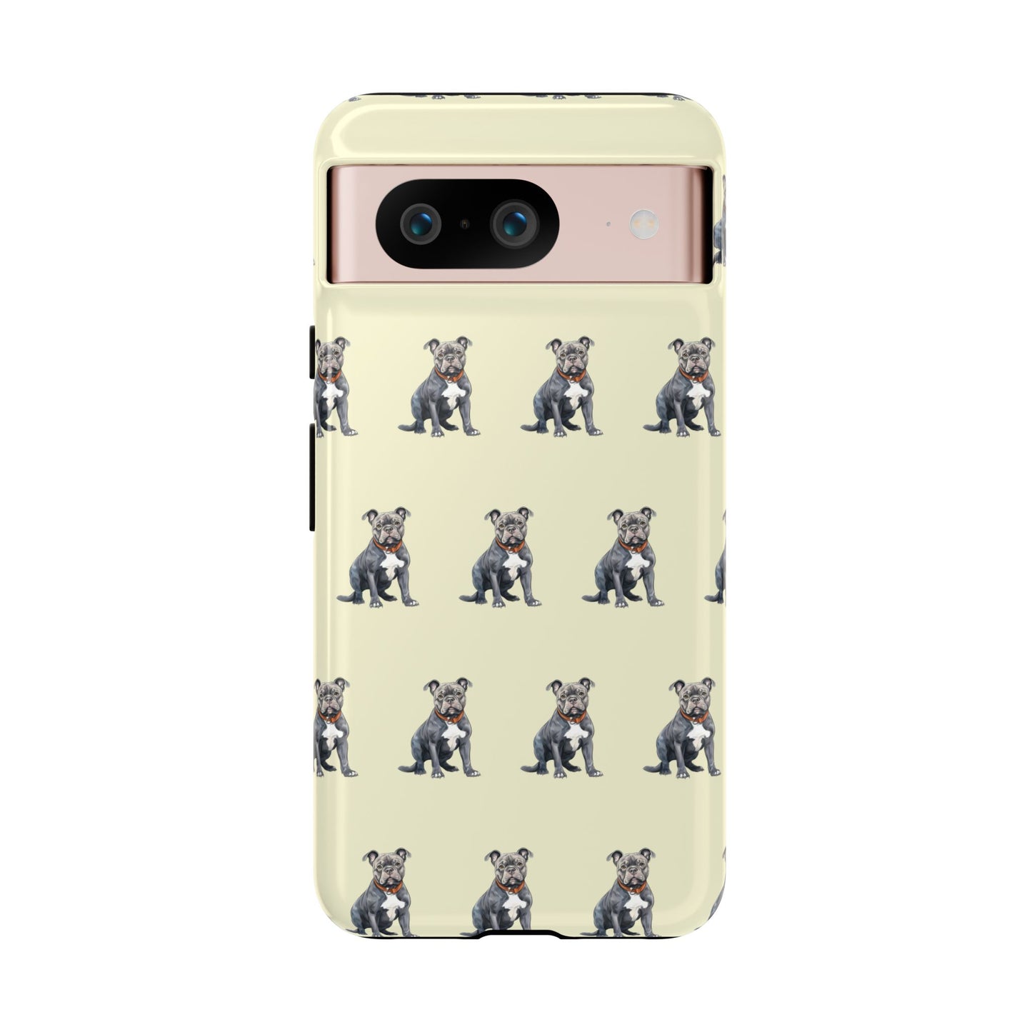 Pitbull Phone Case Cream