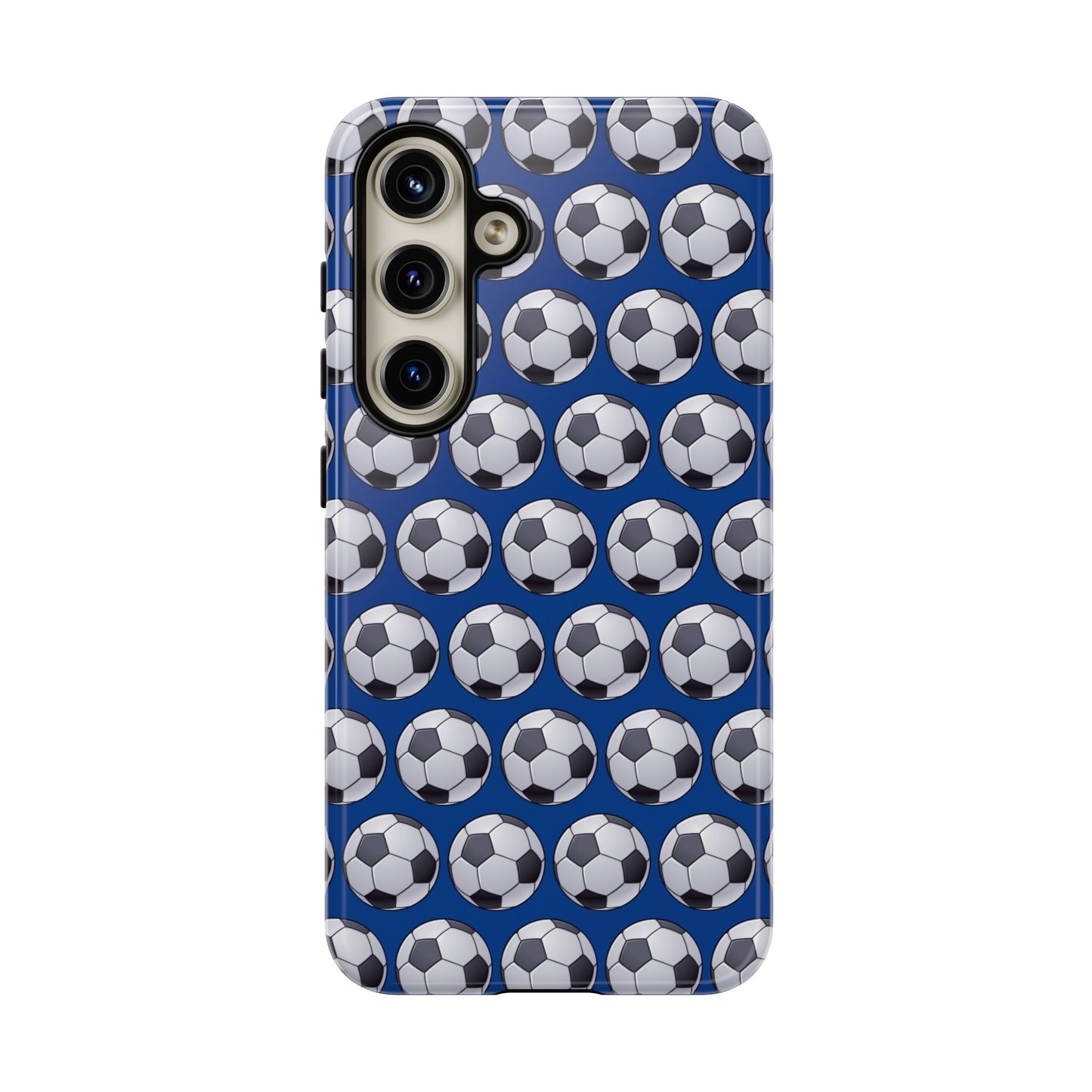 Soccer Ball Phone Case Blue