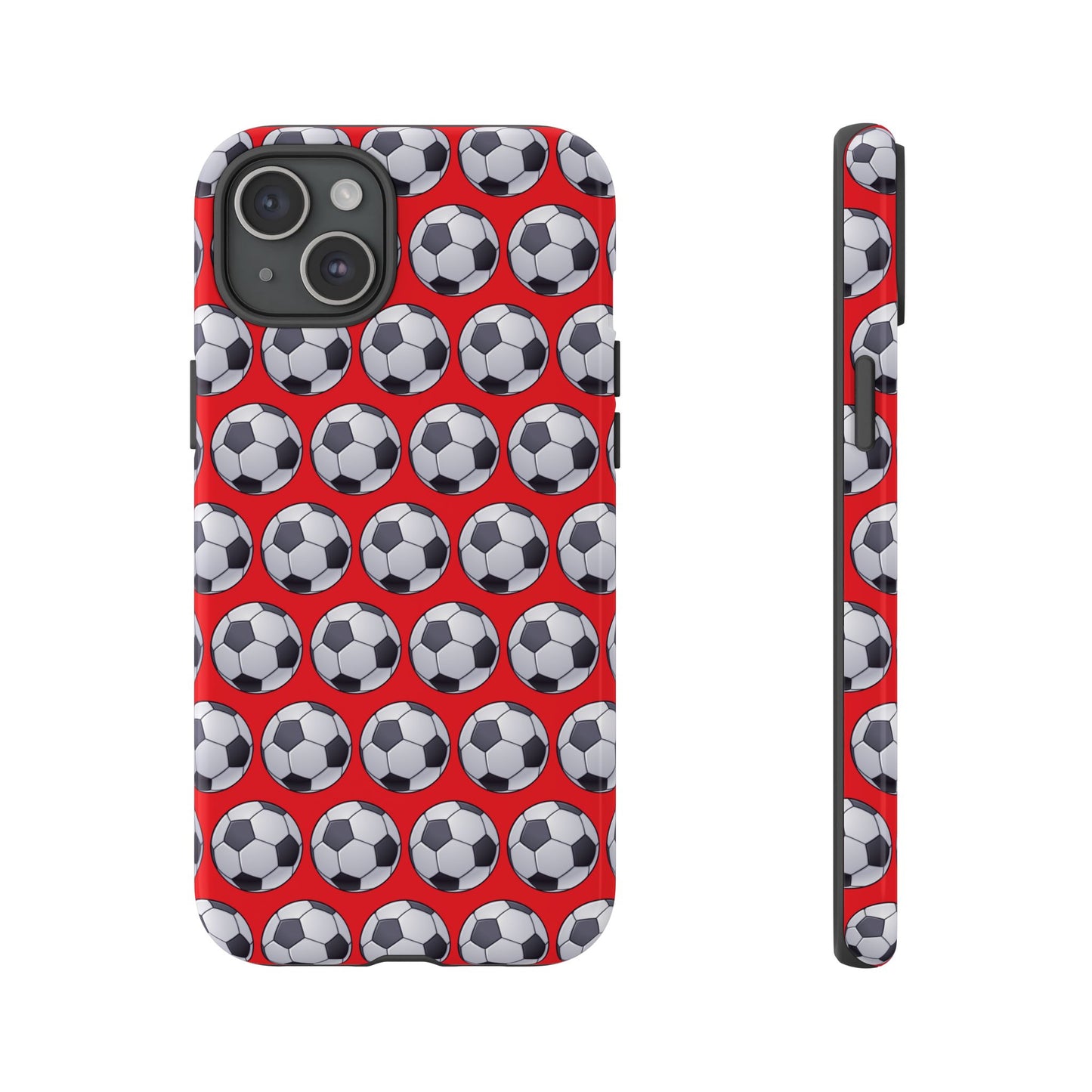 Soccer Ball Phone Case Red