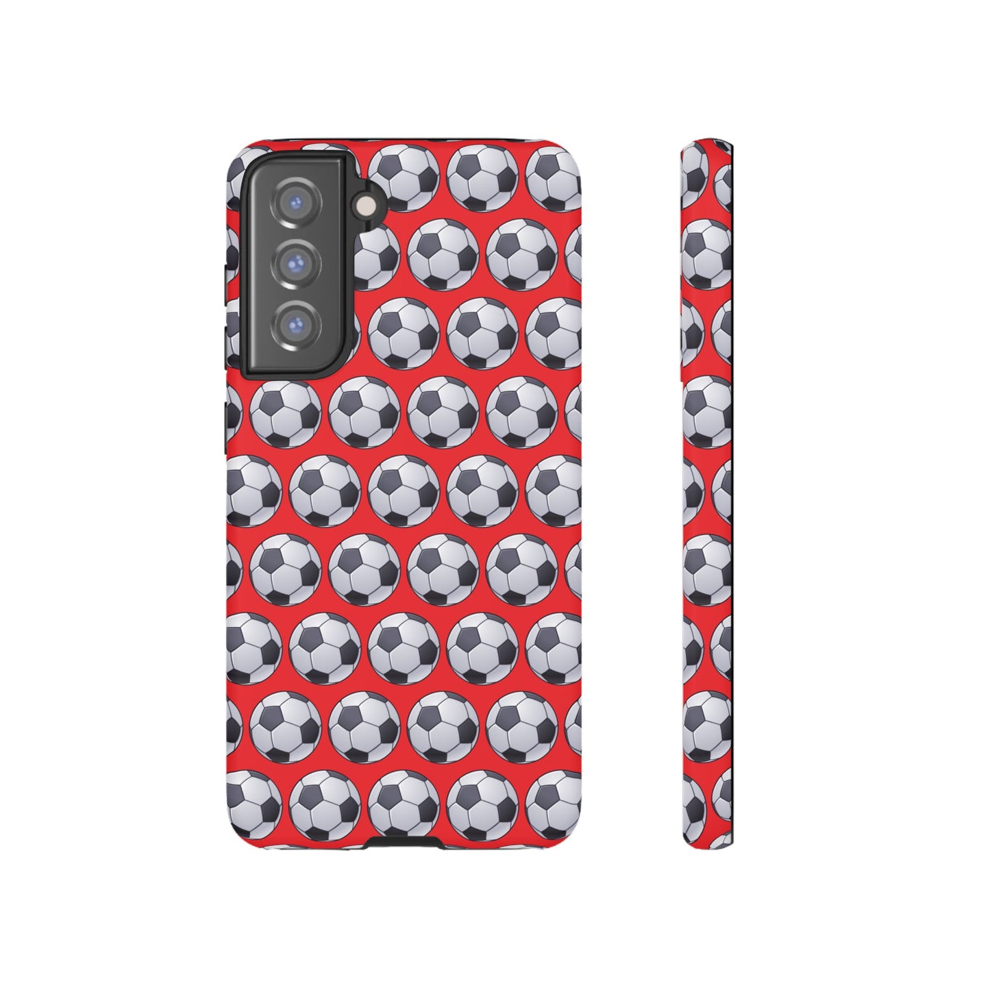 Soccer Ball Phone Case Red