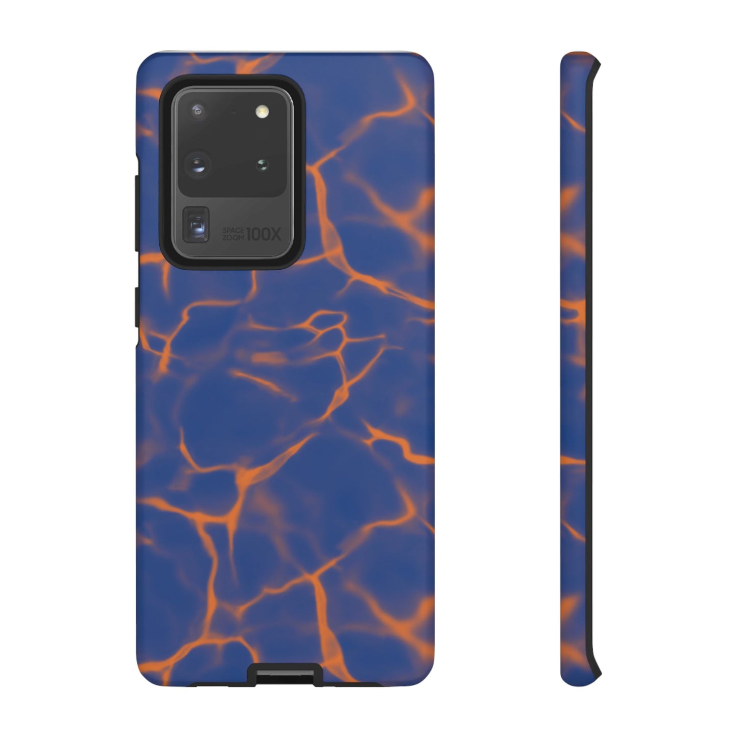 Marble Phone Case Blue Orange