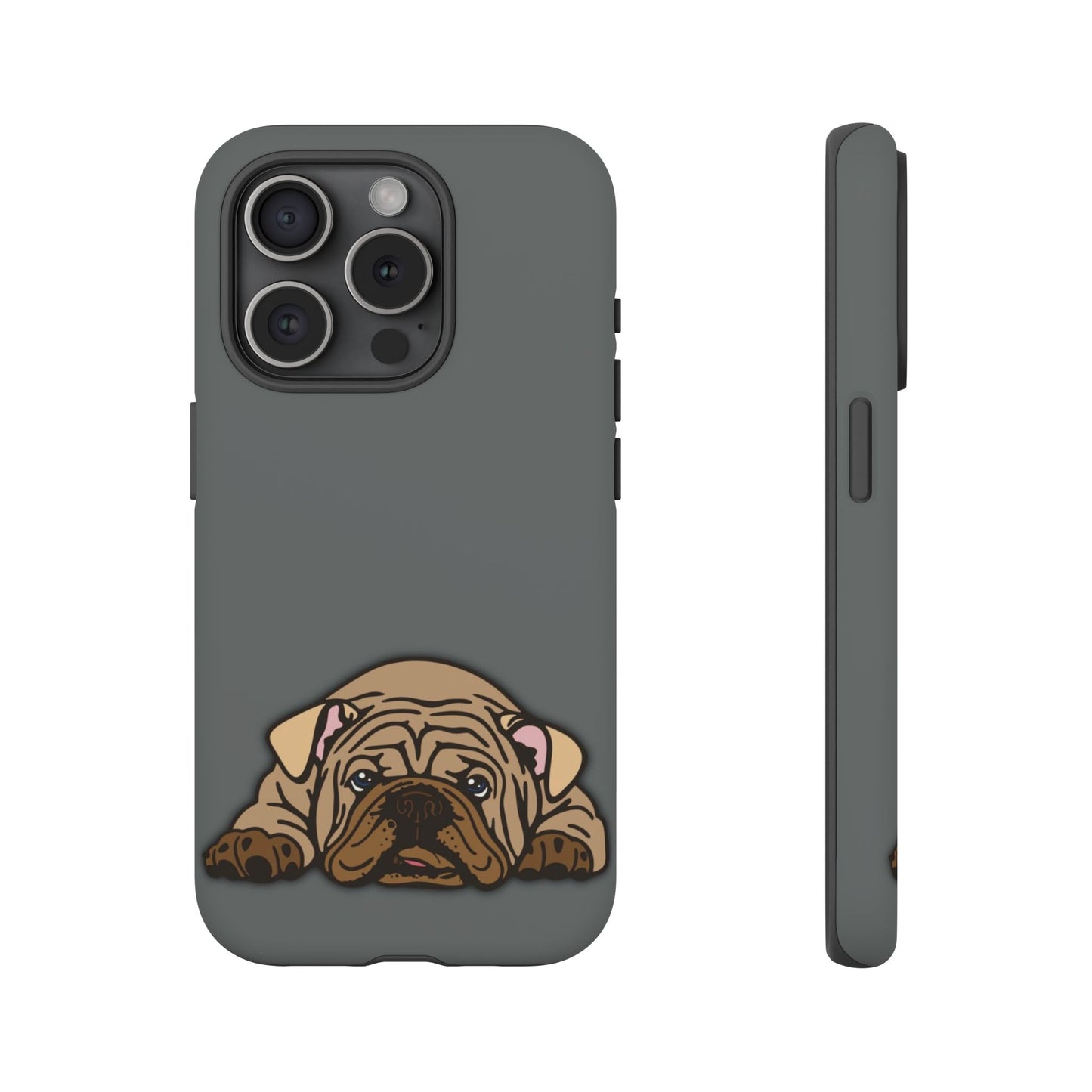 Bulldog Phone Case Gray