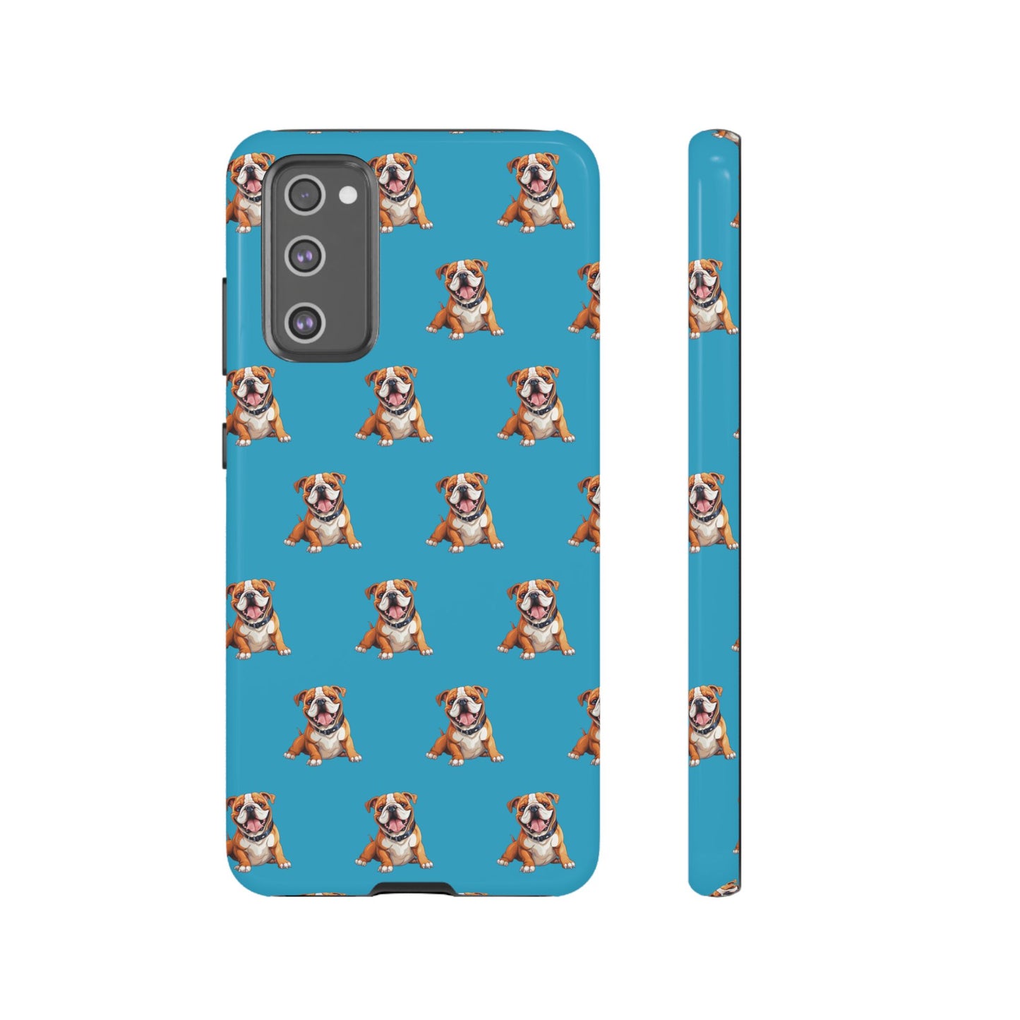 Bulldog Phone Case Turquoise