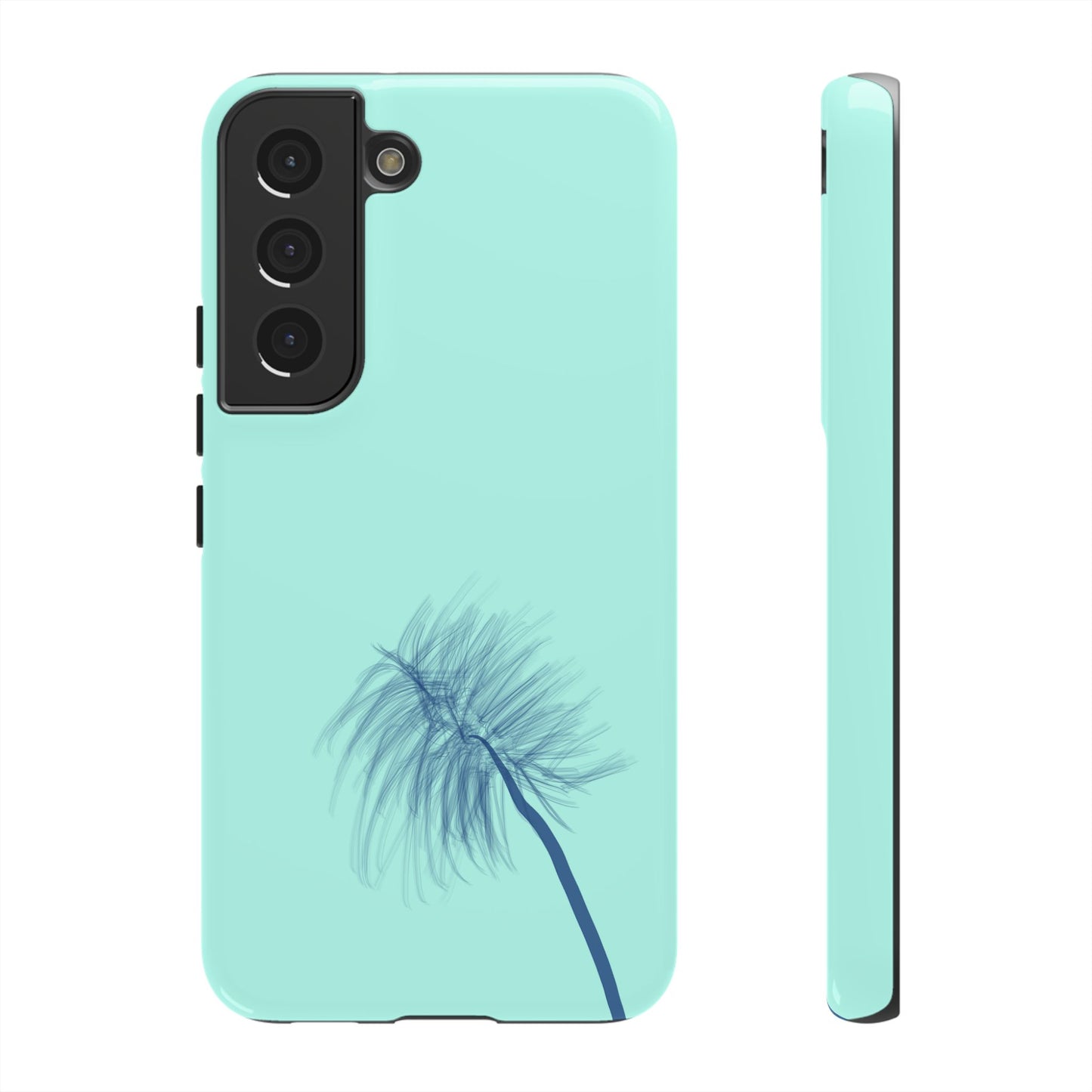 Dandelion Blowball Phone Case Aqua