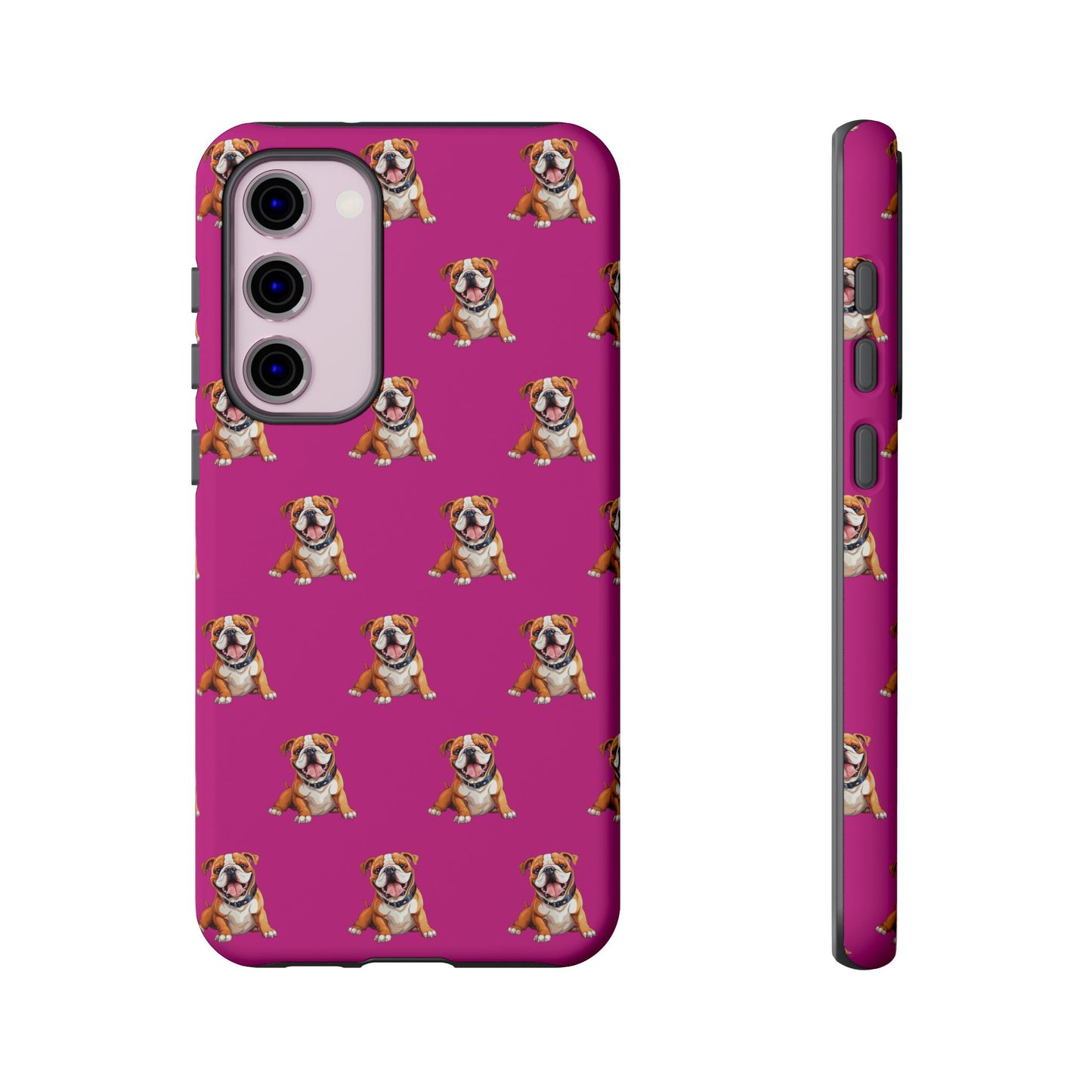 Bulldog Phone Case Pink