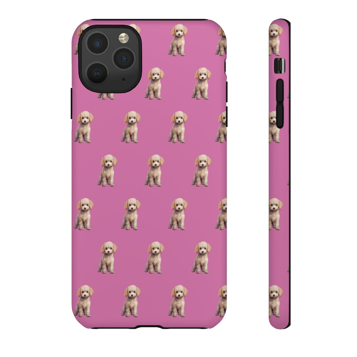 Poodle Phone Case Pink