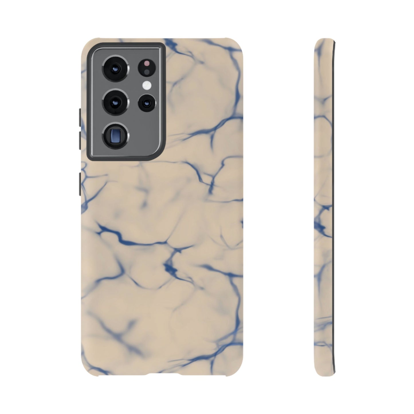 Marble Phone Case Cream Blue