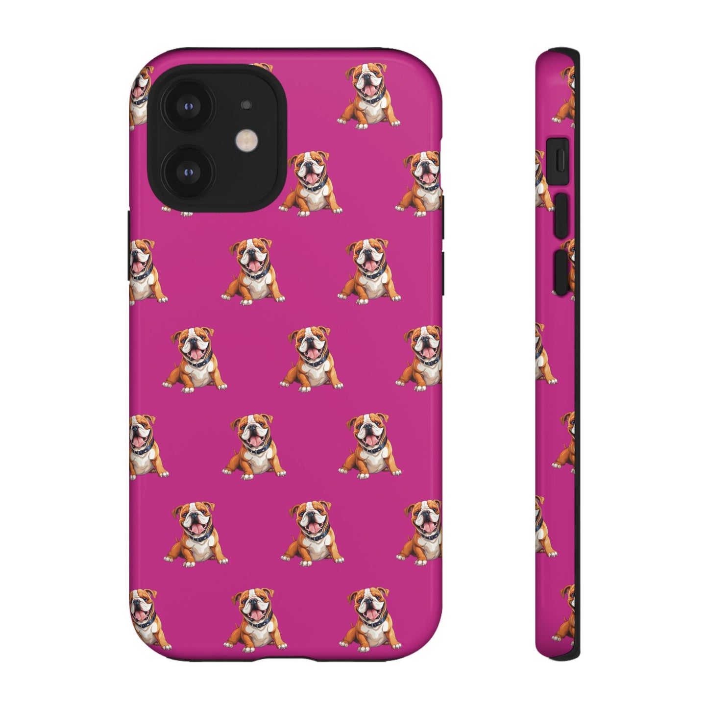 Bulldog Phone Case Pink