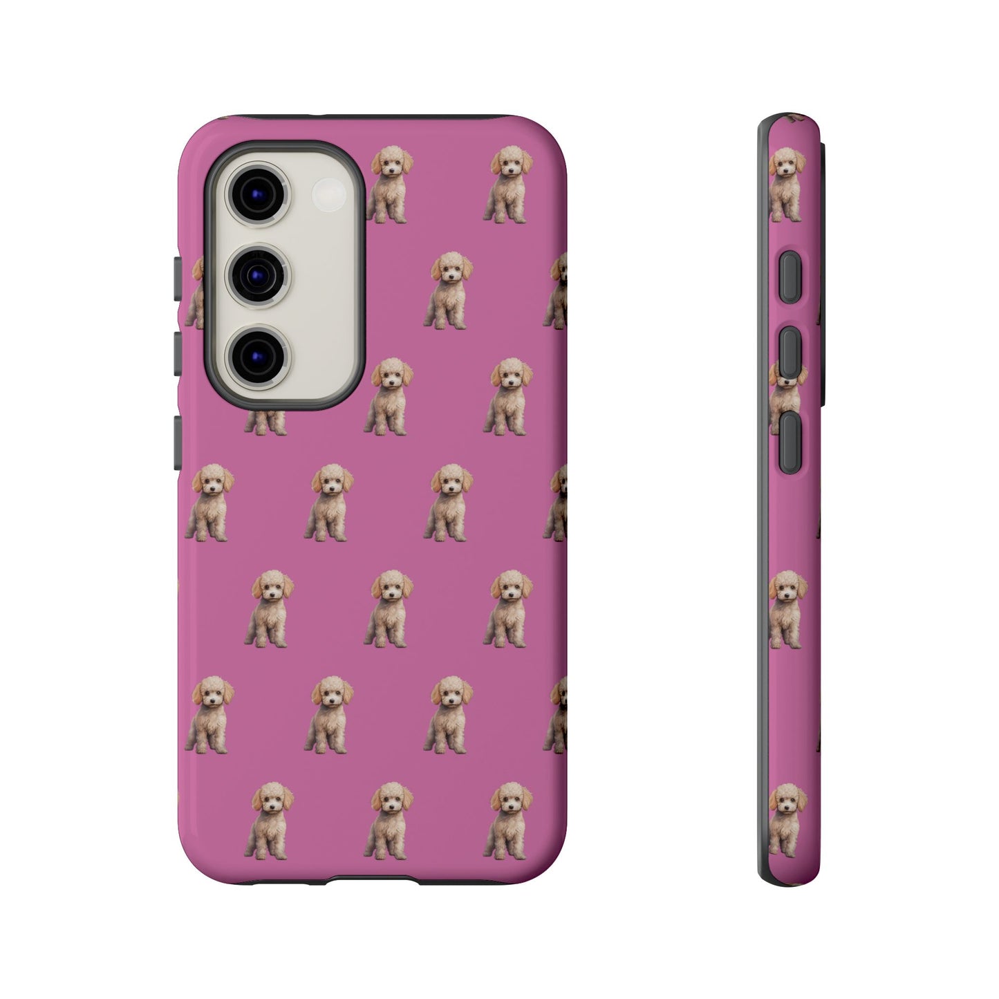 Poodle Phone Case Pink