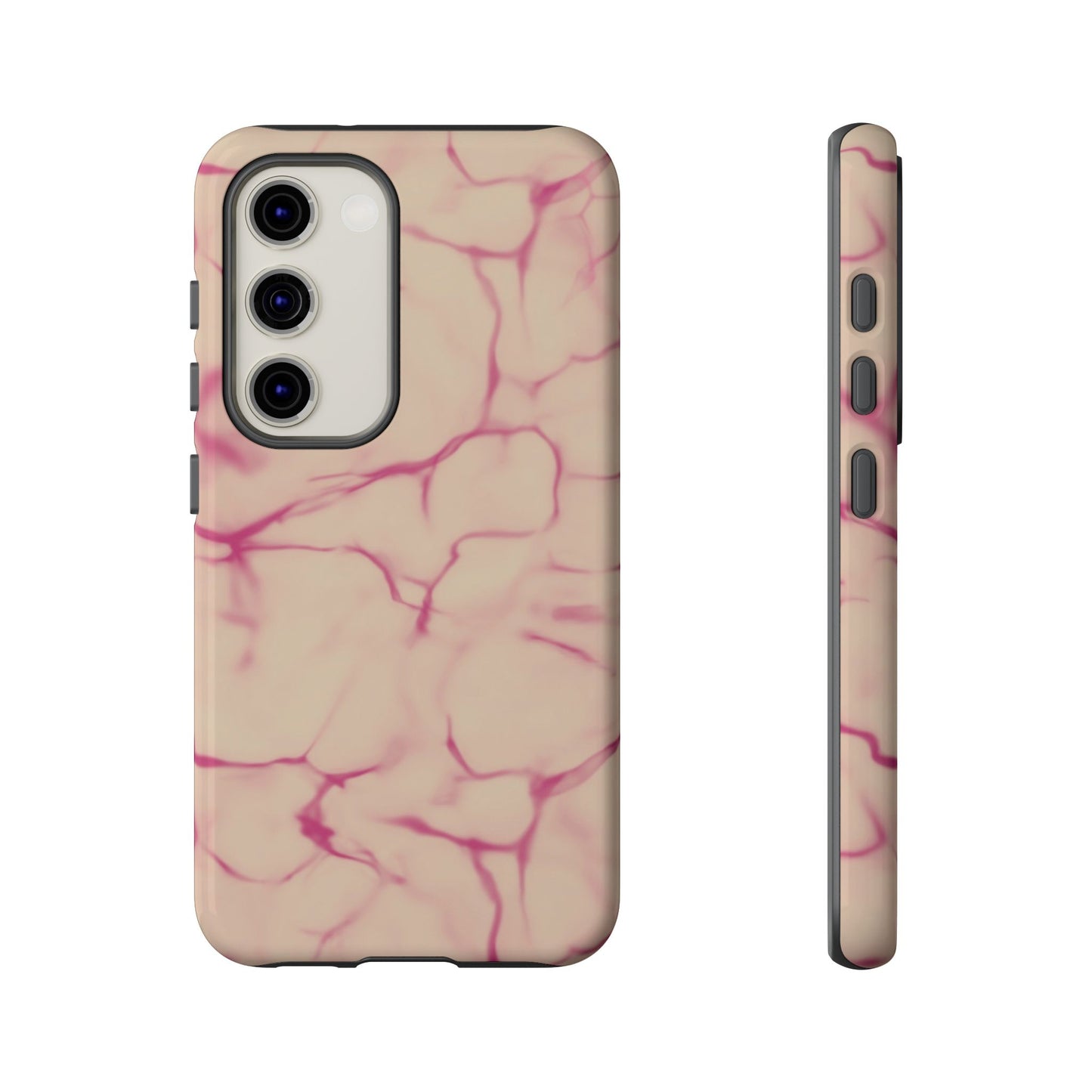 Marble Phone Case Cream Pink