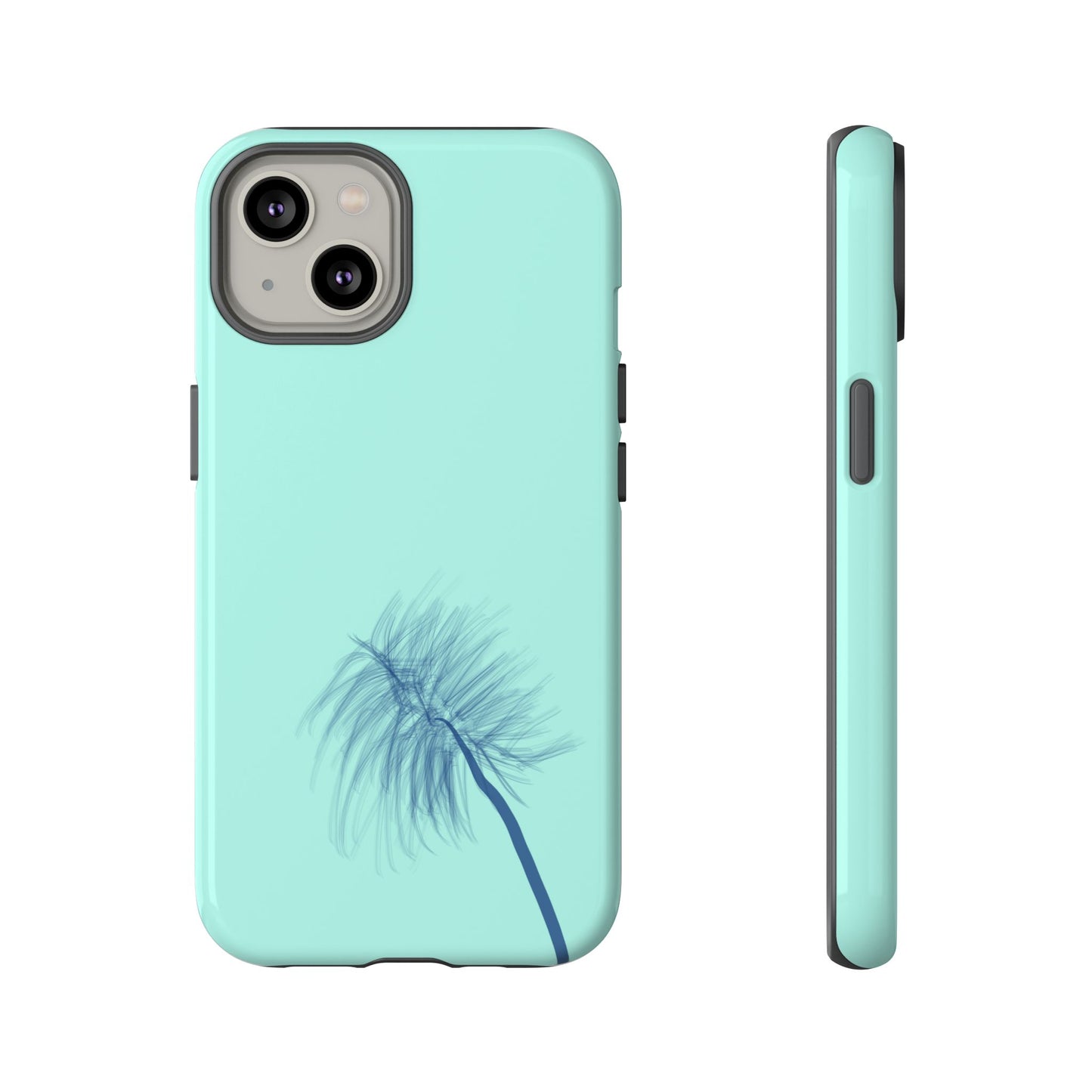 Dandelion Blowball Phone Case Aqua