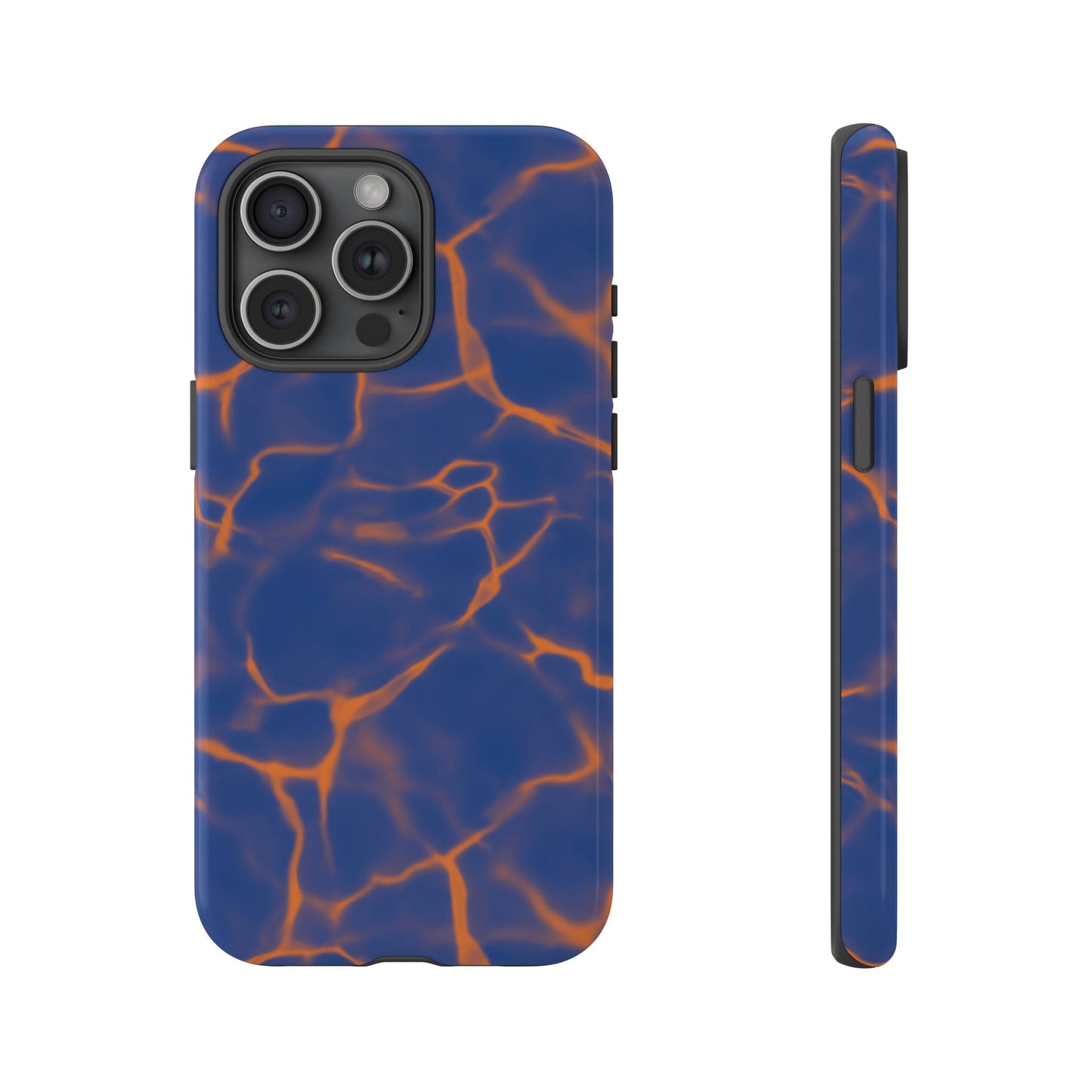 Marble Phone Case Blue Orange