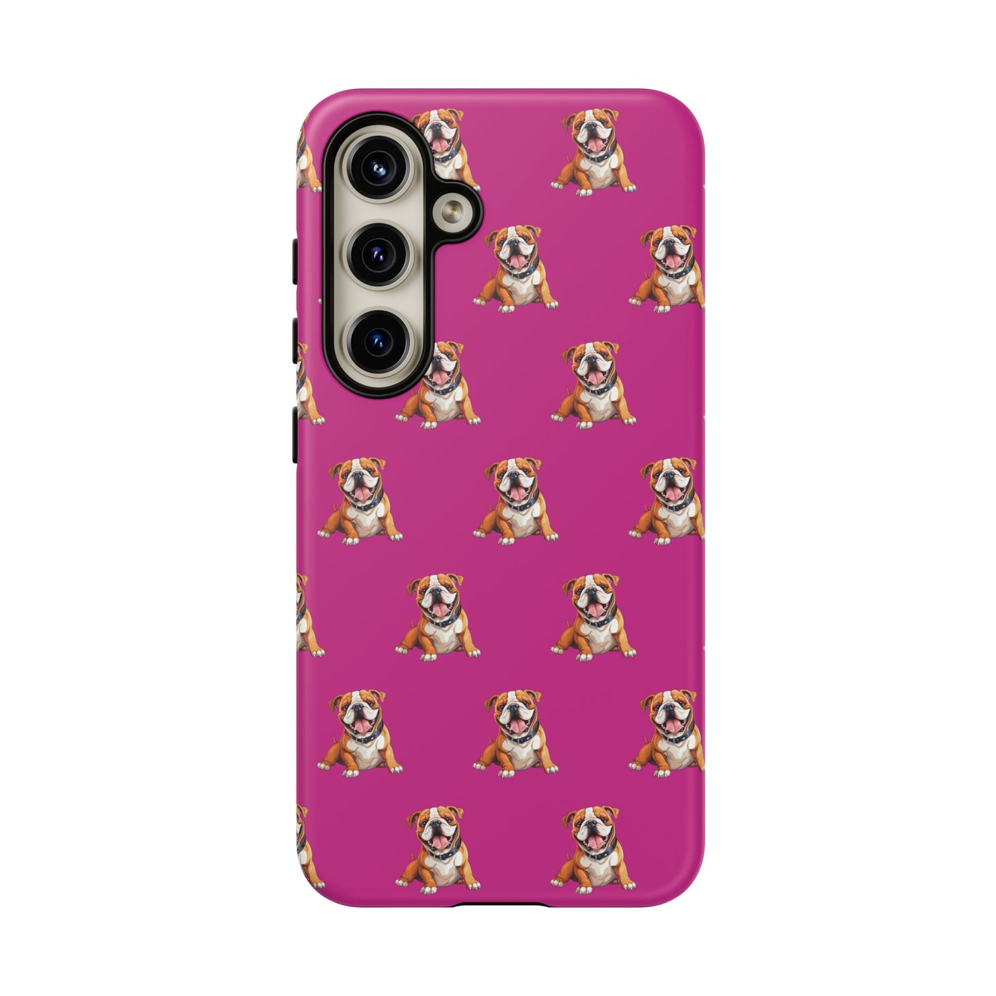 Bulldog Phone Case Pink