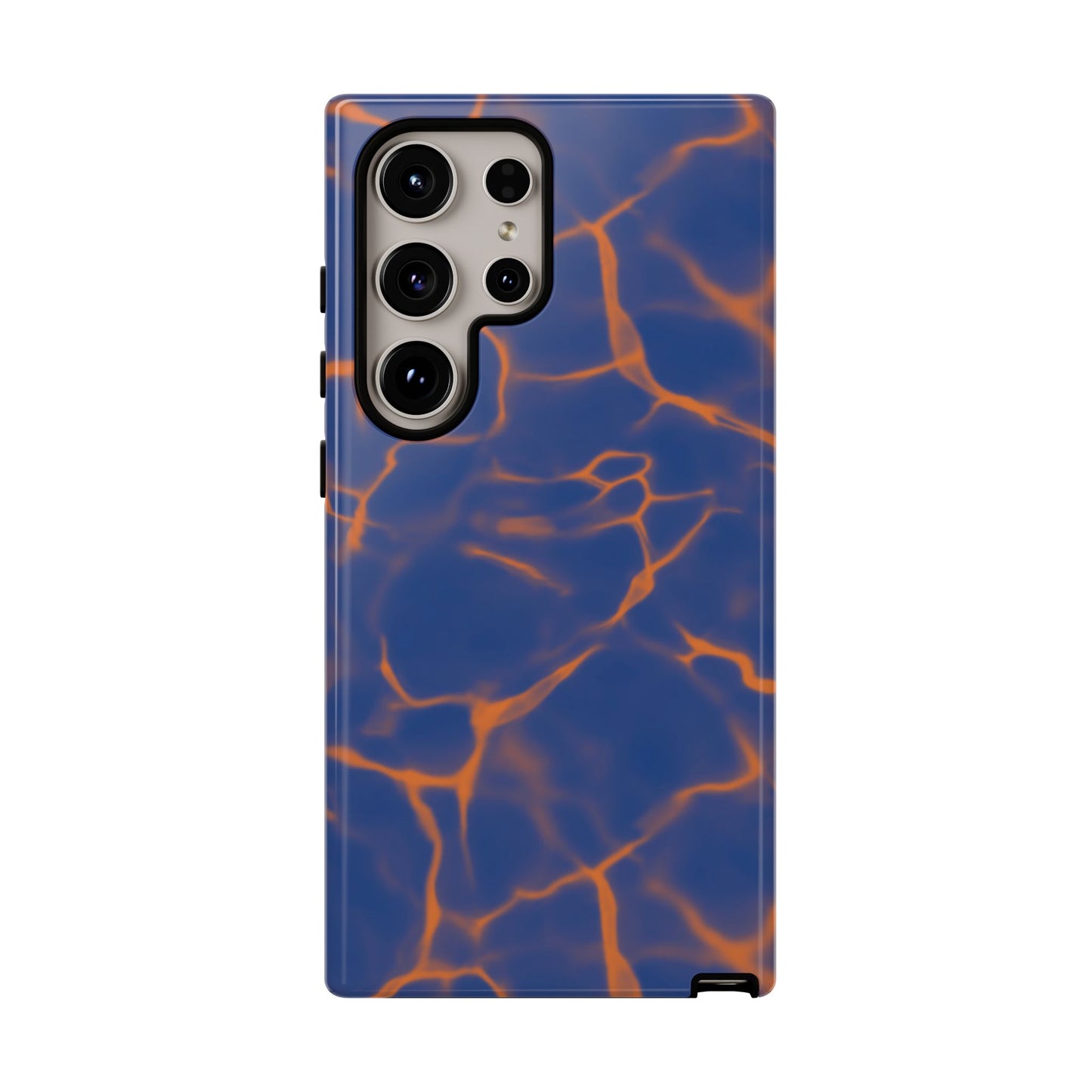 Marble Phone Case Blue Orange