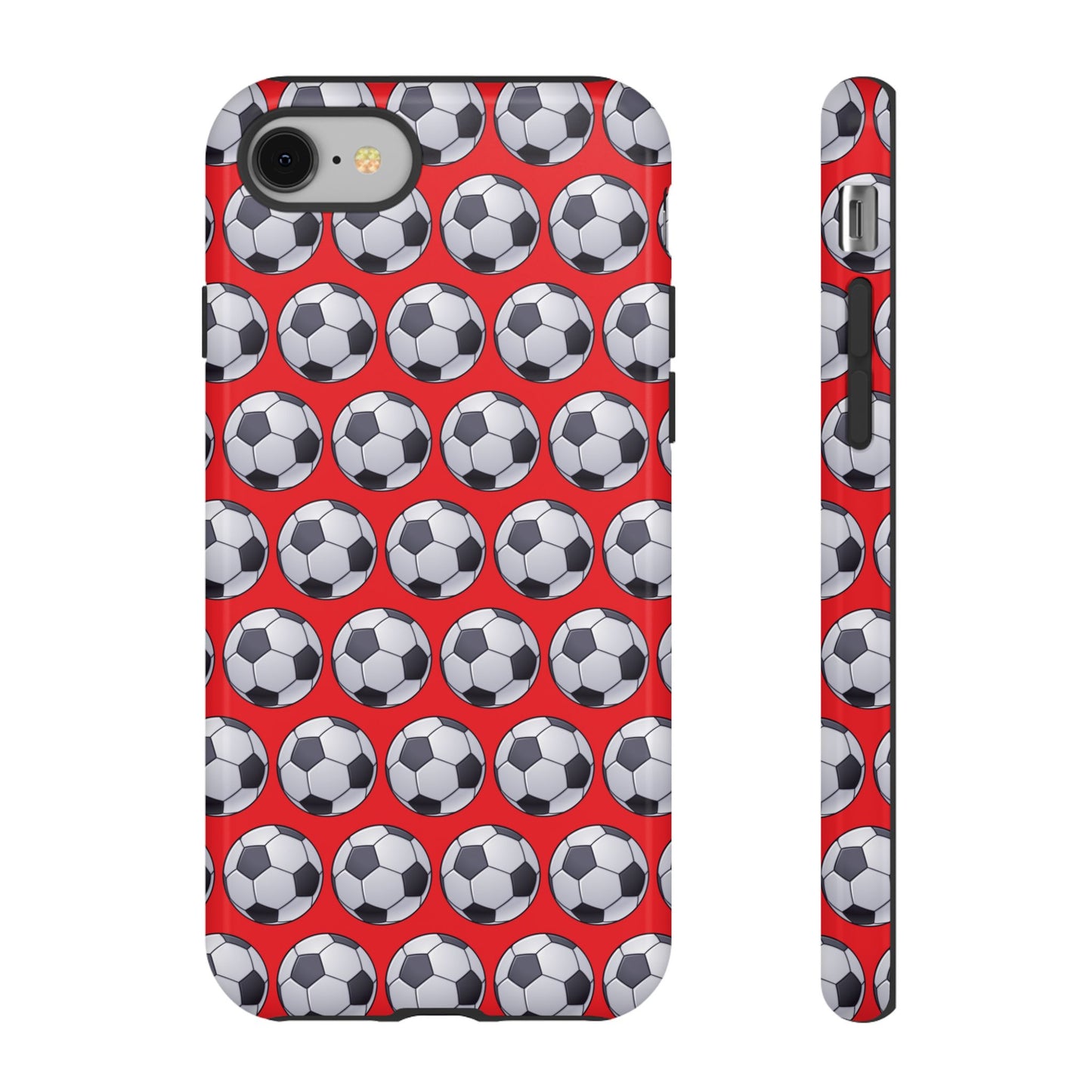 Soccer Ball Phone Case Red