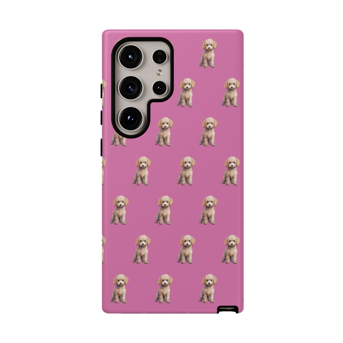 Poodle Phone Case Pink