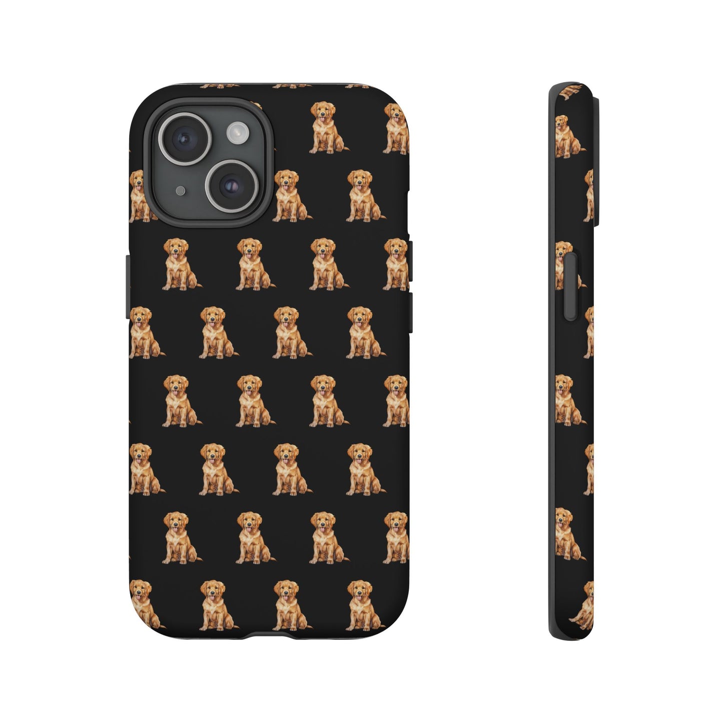 Golden Retriever Phone Case Black