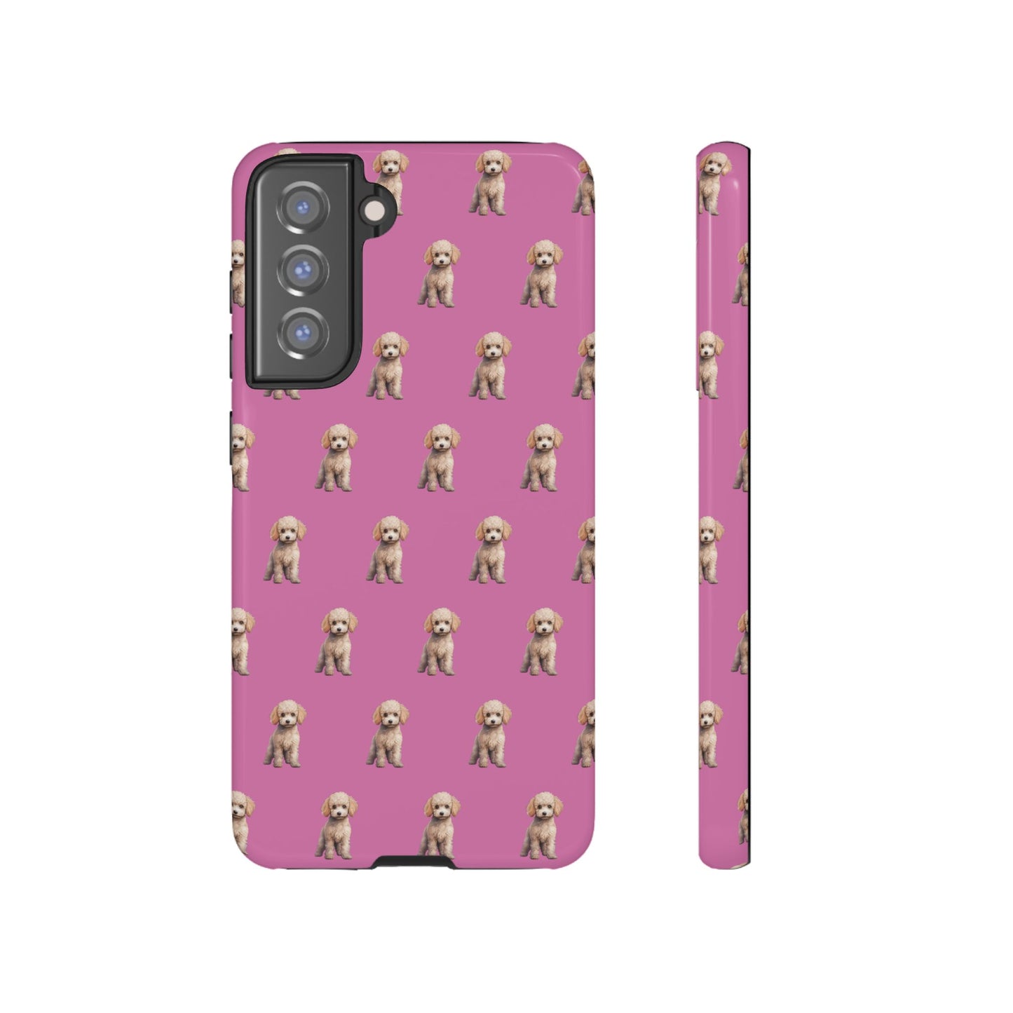 Poodle Phone Case Pink