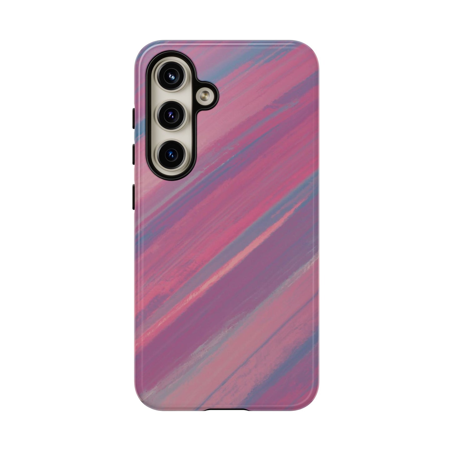 Striped Phone Case Pink