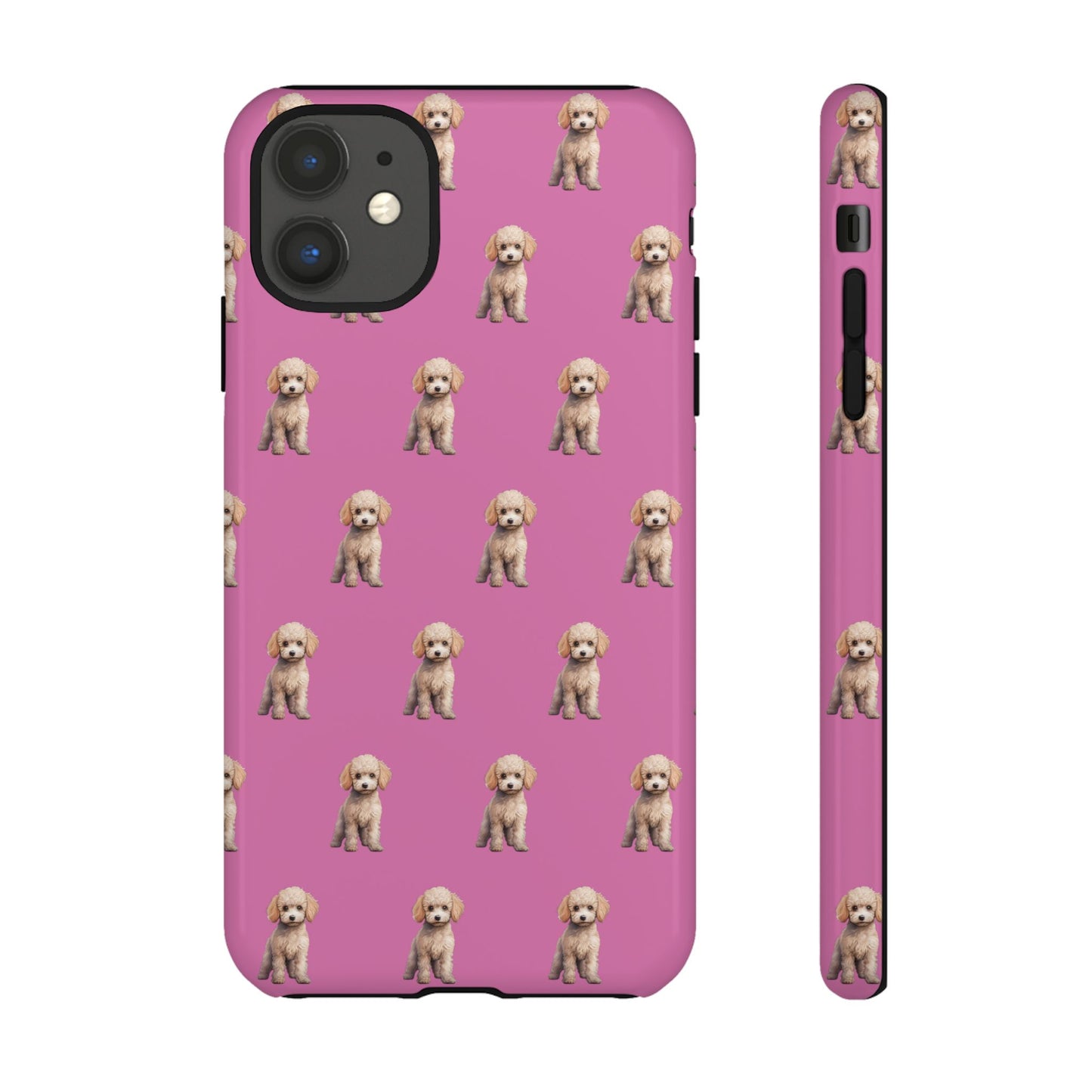 Poodle Phone Case Pink