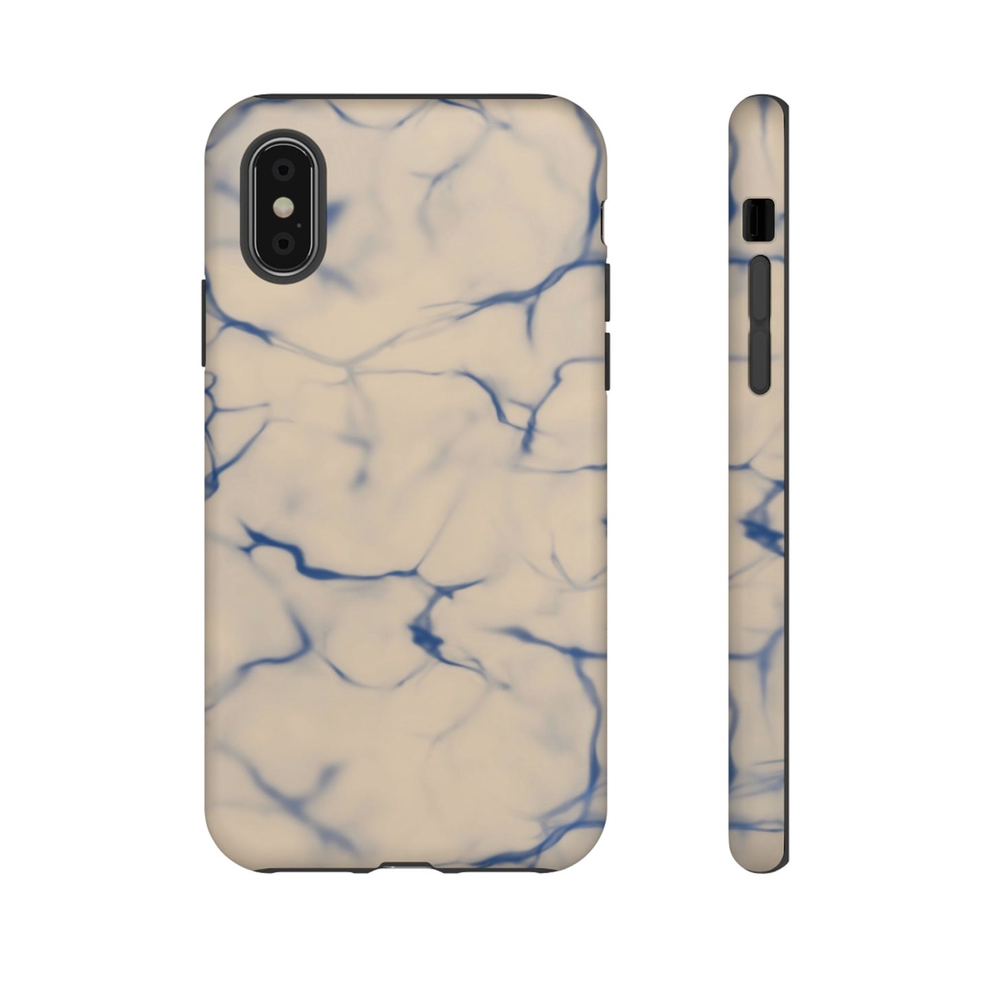 Marble Phone Case Cream Blue