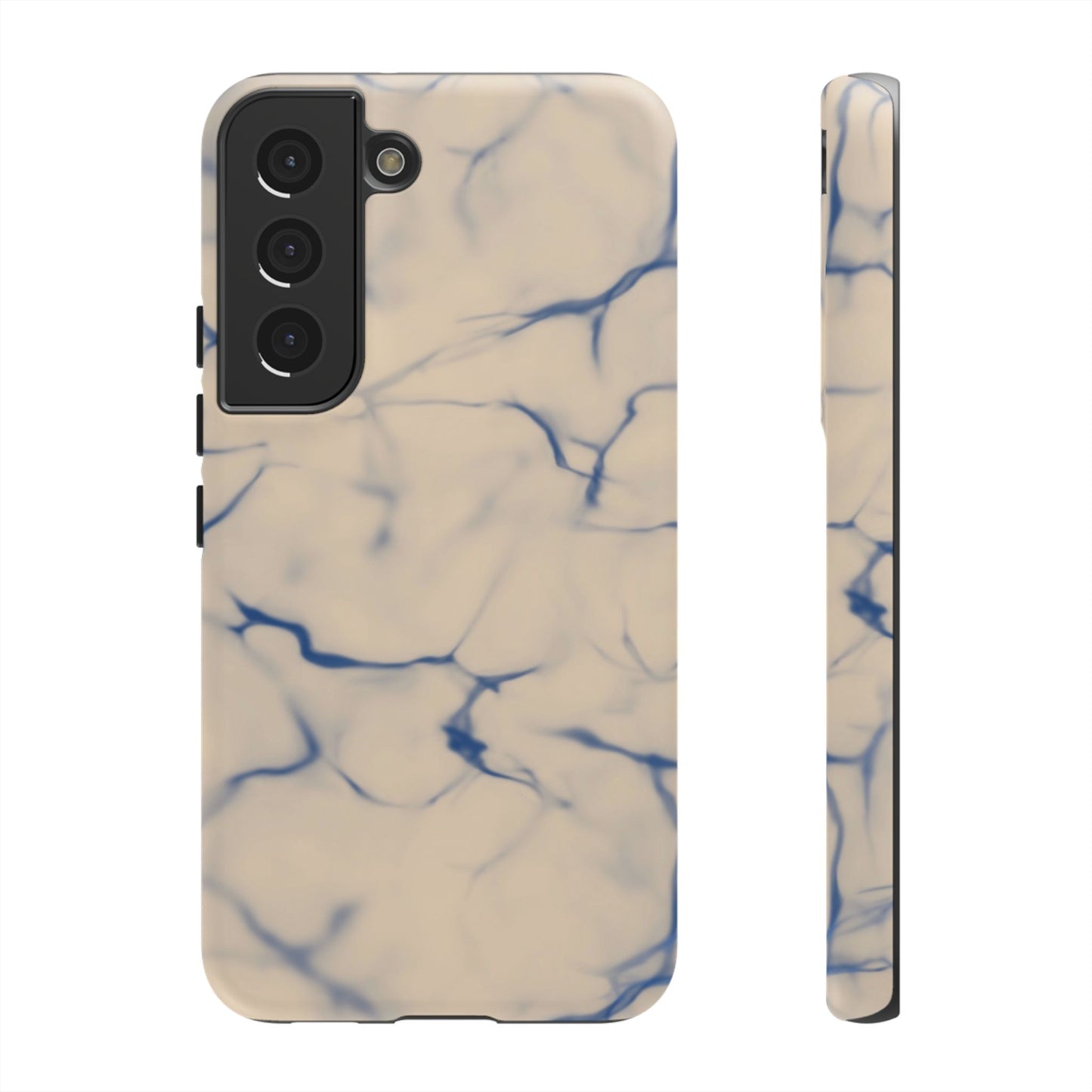 Marble Phone Case Cream Blue