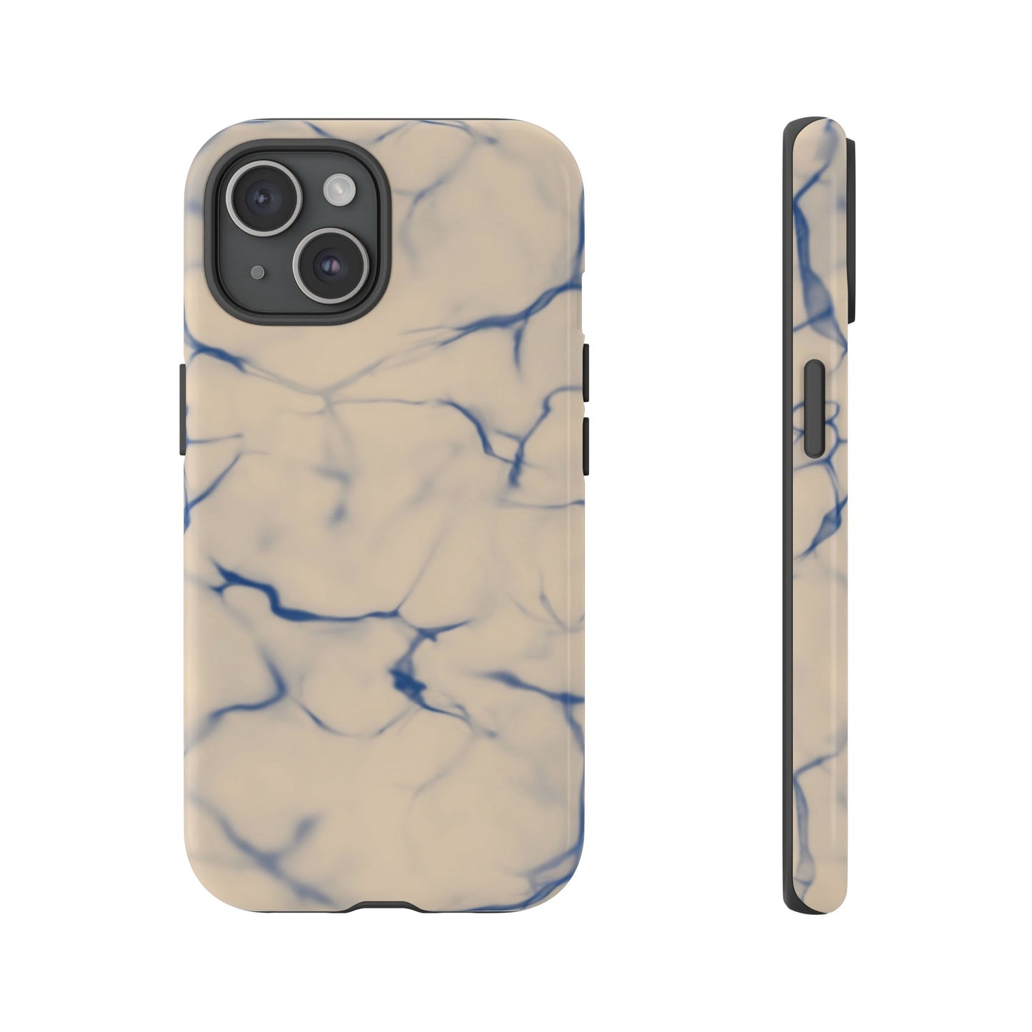 Marble Phone Case Cream Blue