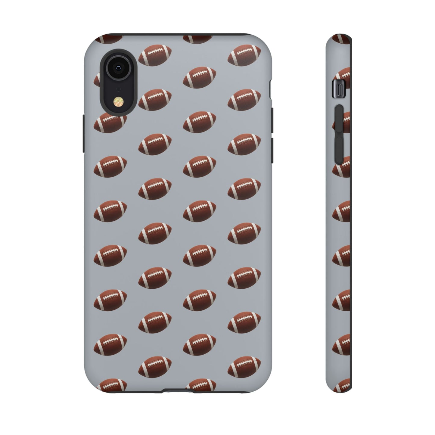 Football Phone Case Silver