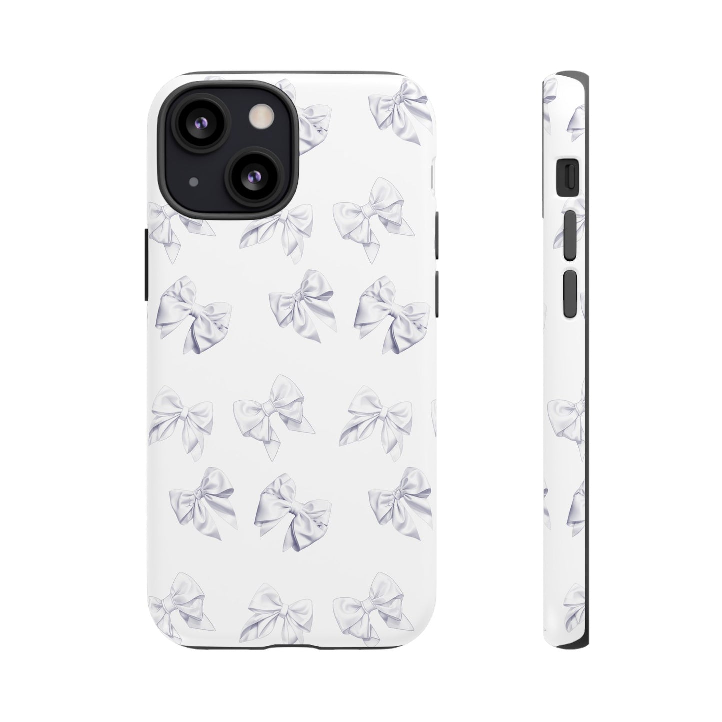 Bow Phone Case White on White