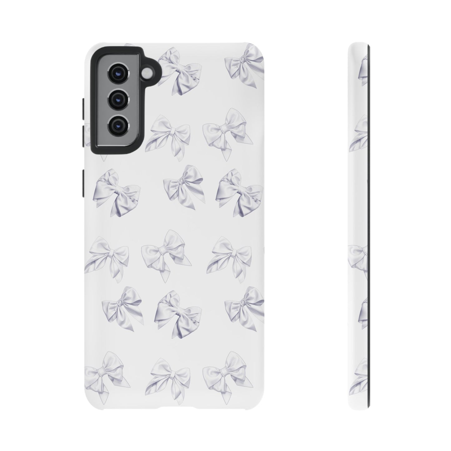 Bow Phone Case White on White