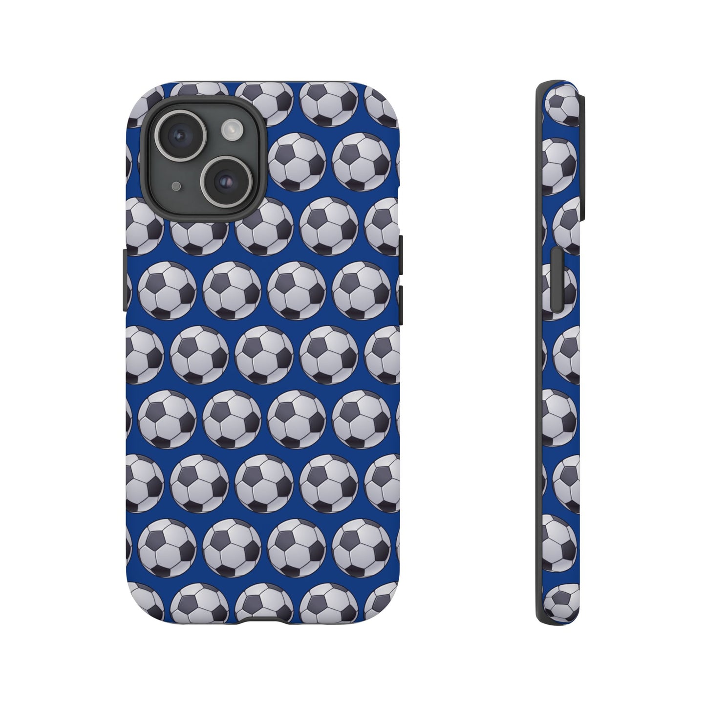 Soccer Ball Phone Case Blue