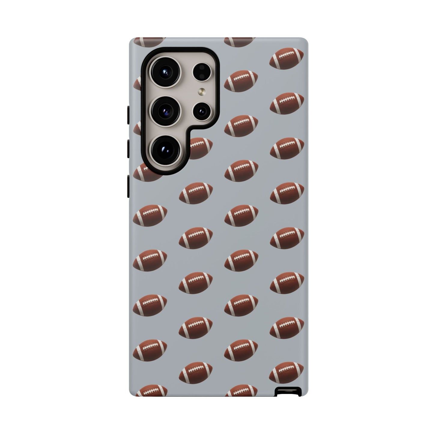 Football Phone Case Silver