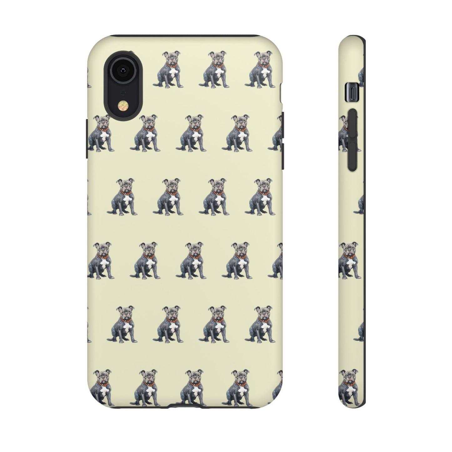 Pitbull Phone Case Cream