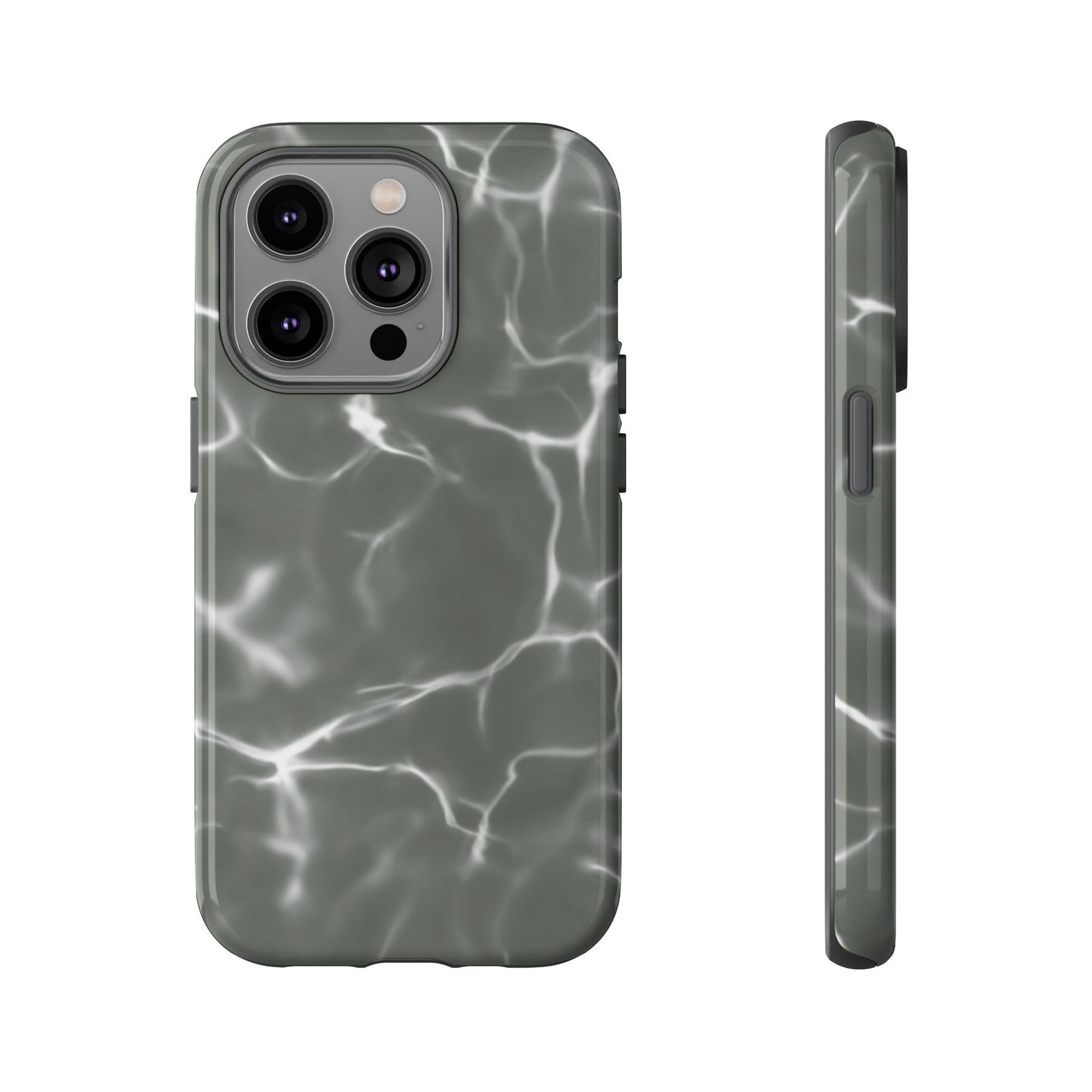 Marble Print Phone Case Gray