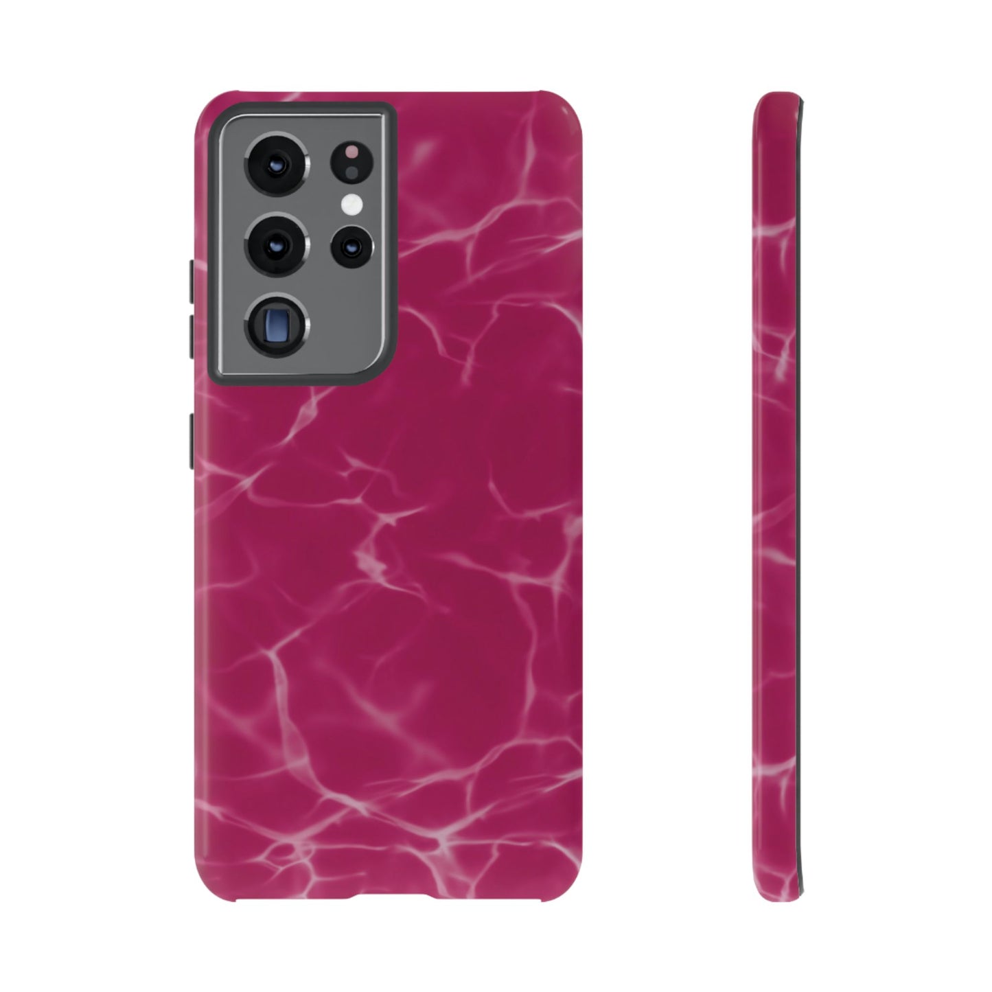 Marble Print Phone Case Berry