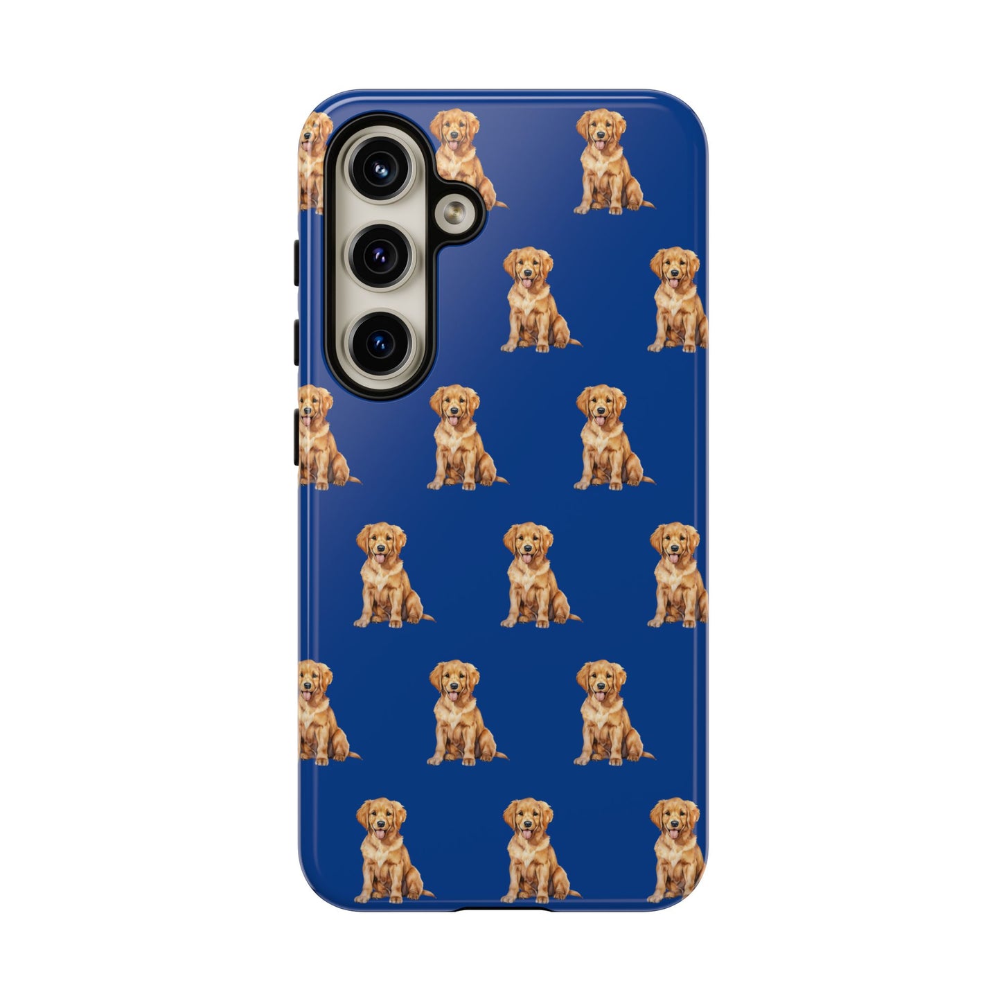 Golden Retriever Phone Case Blue